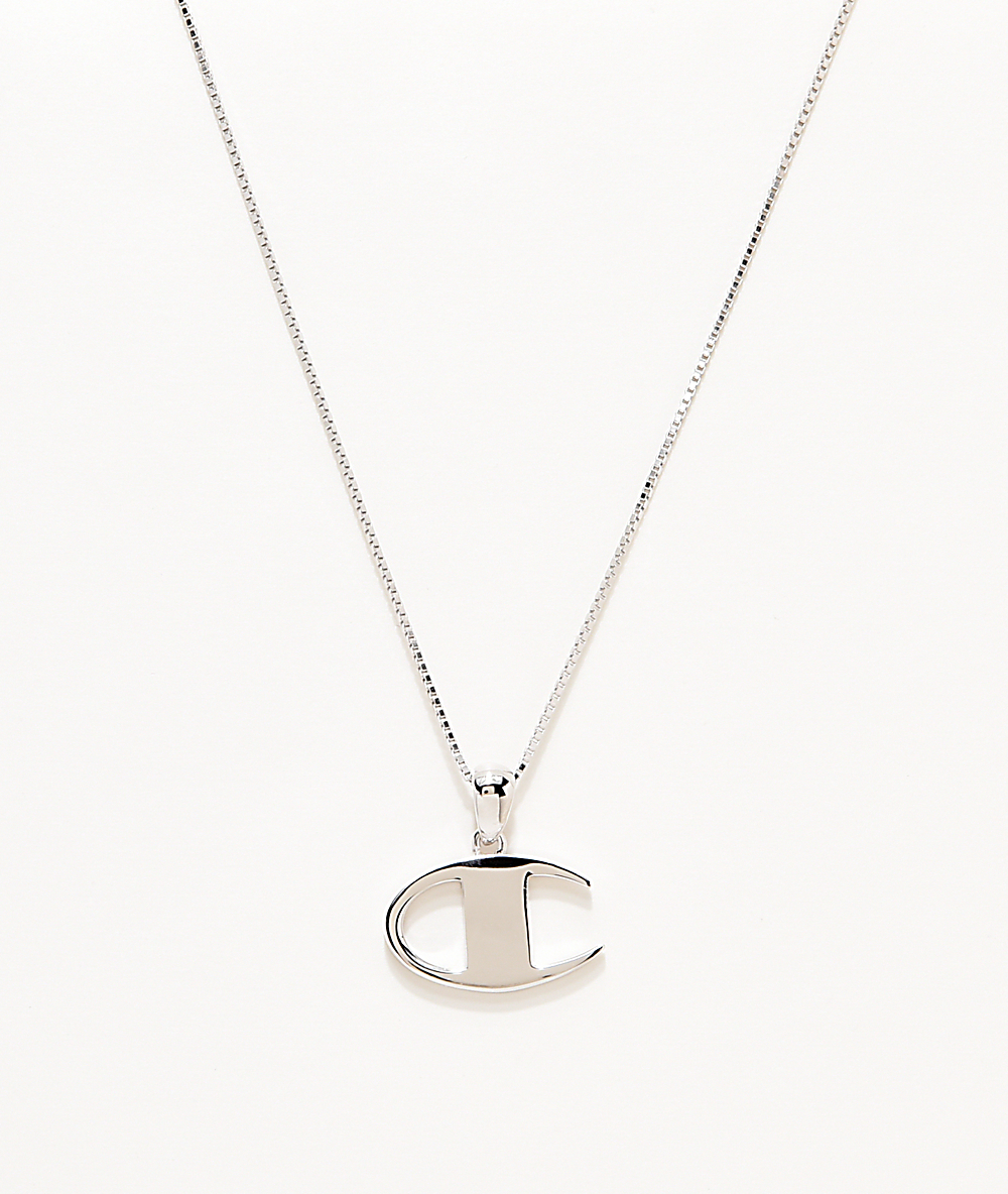 Champion C Silver Pendant Women S Necklace