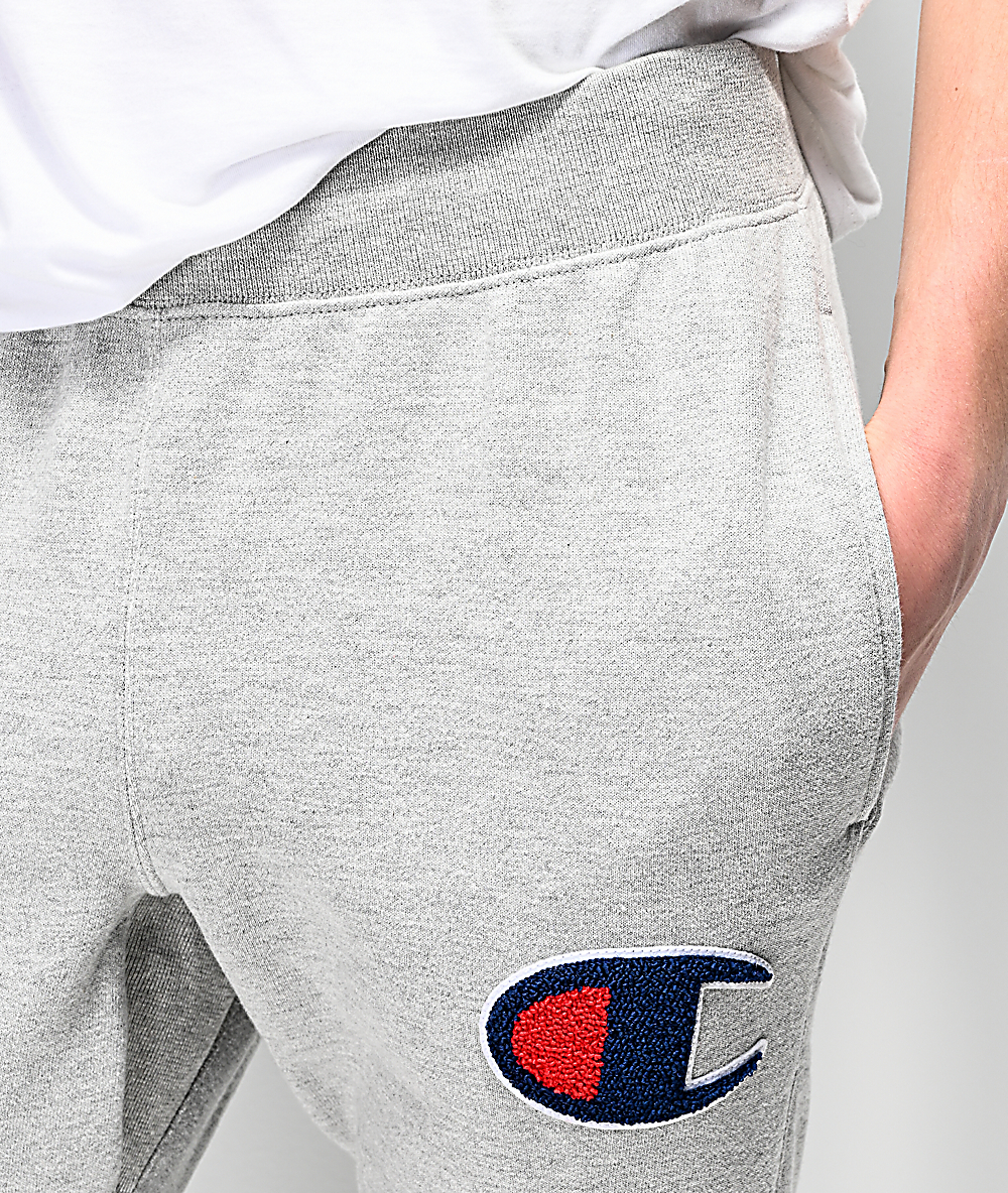 champion oxford grey sweatpants