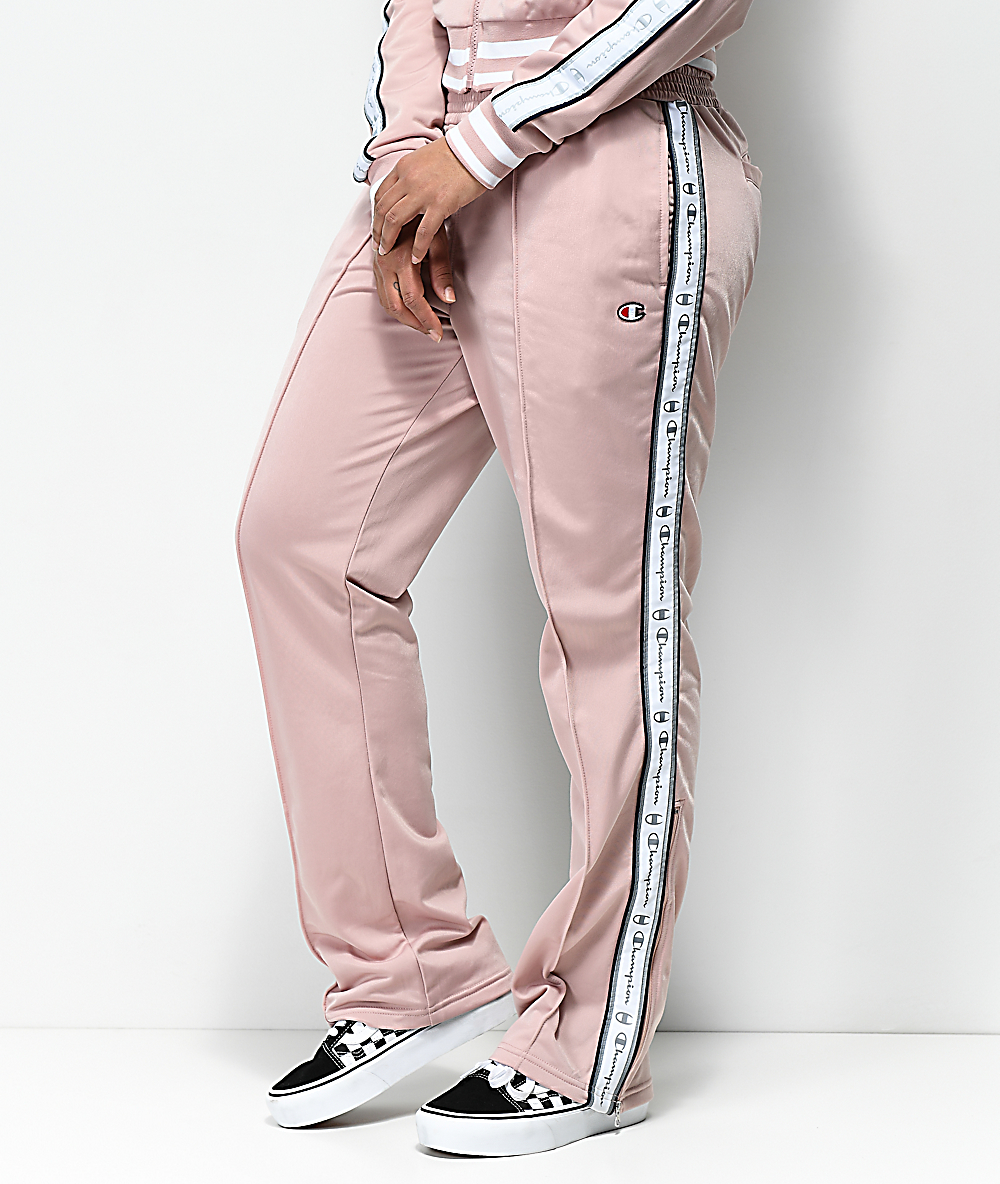 pink champion track pants