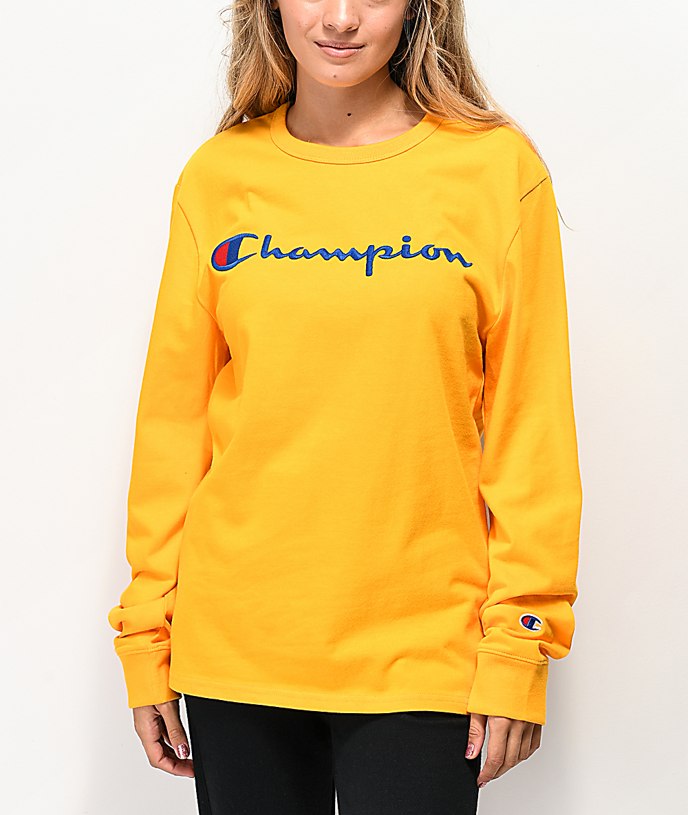 long sleeve champion sweatshirt