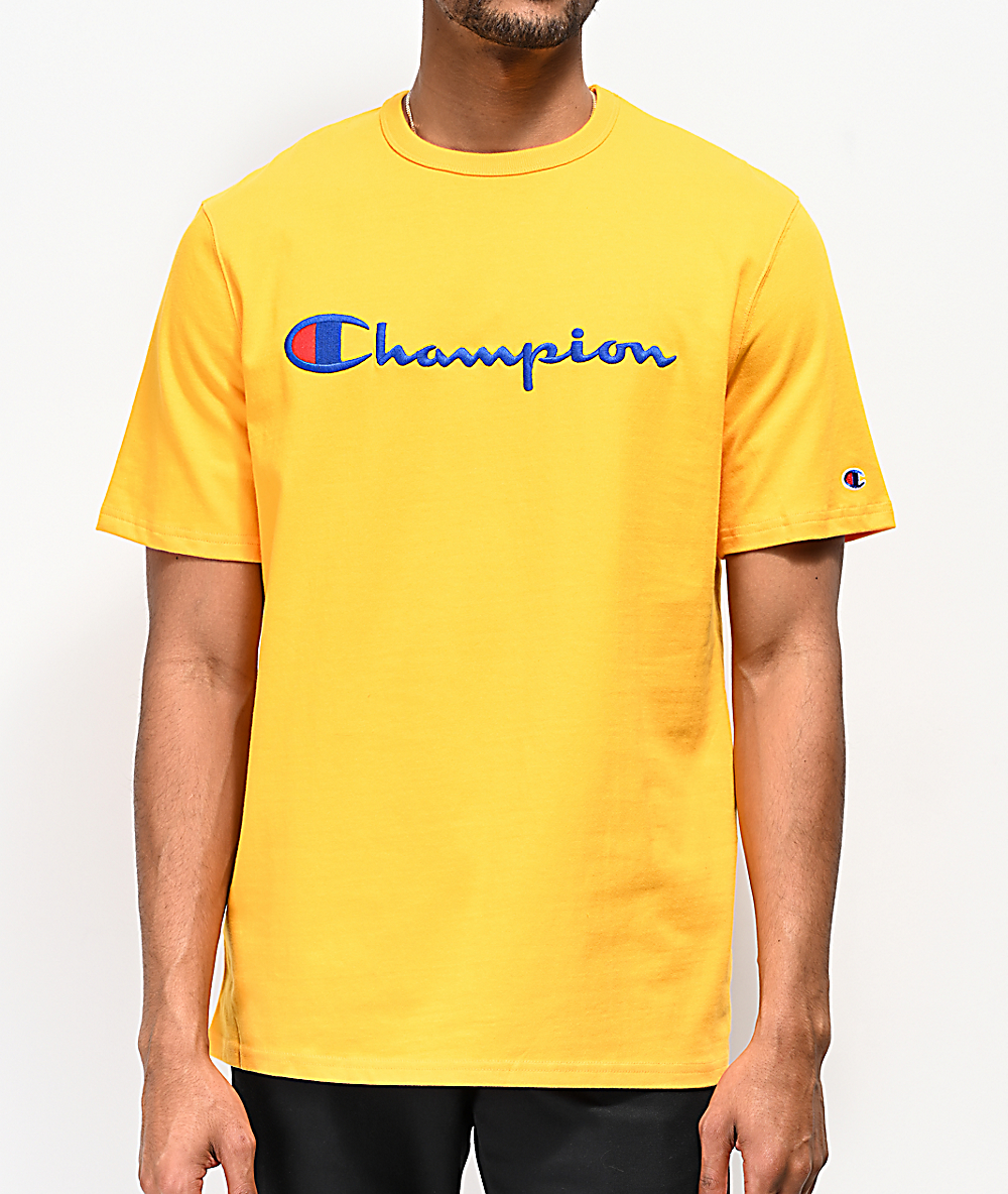 champion heritage gold script