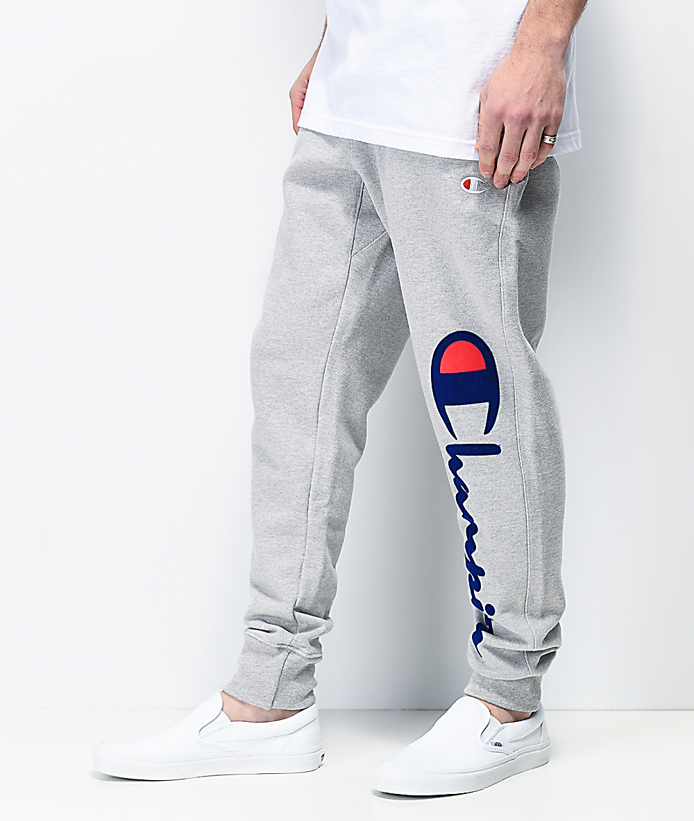 champion script logo sweatpants