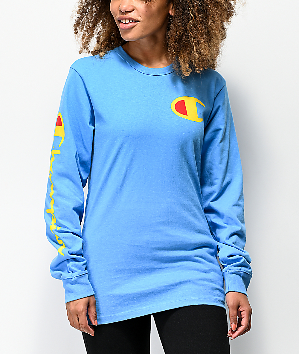 champion sweatshirt light yellow