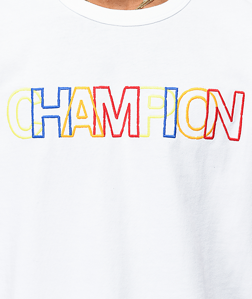 multicolor champion shirt
