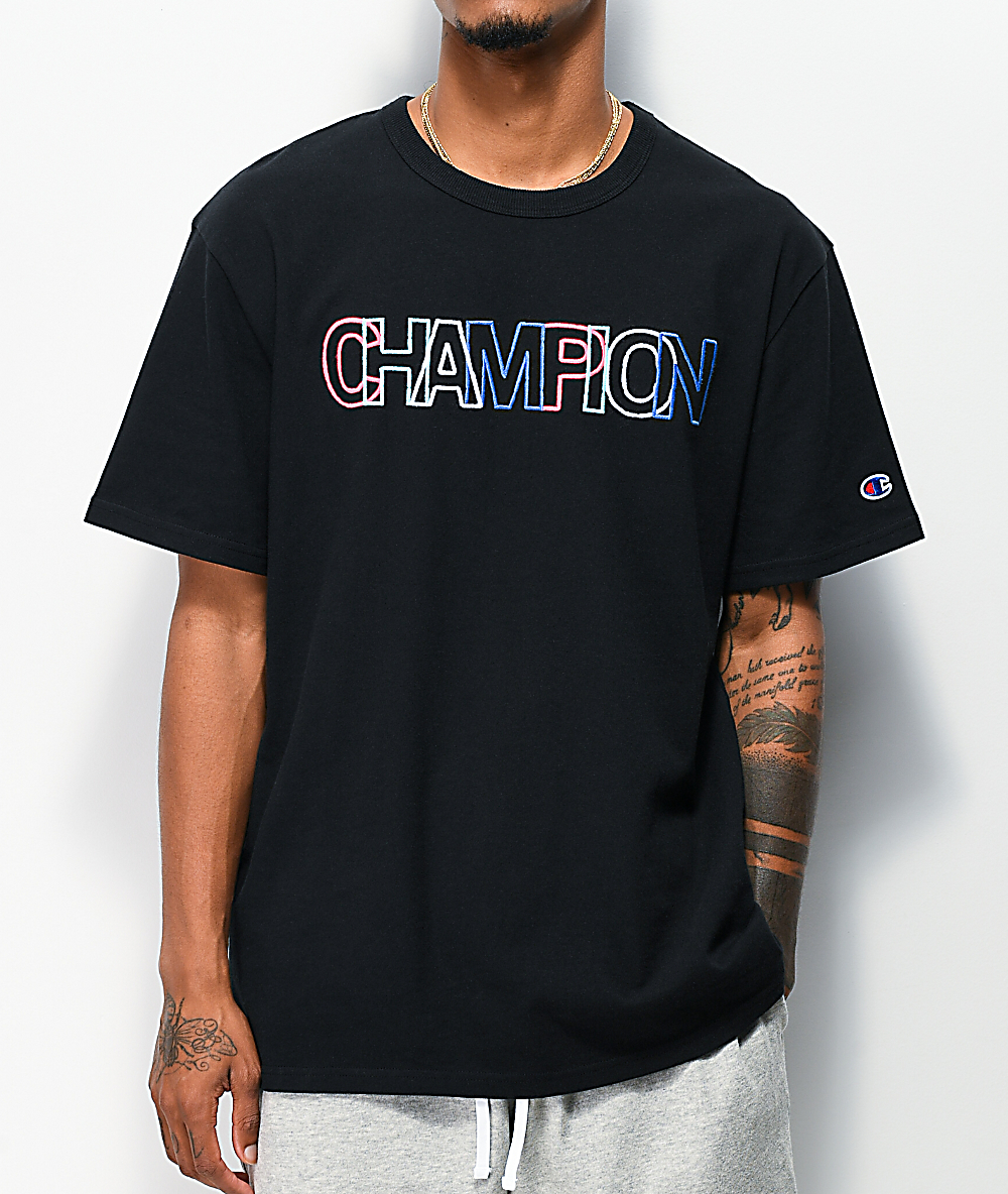 Champion multi color tee deals