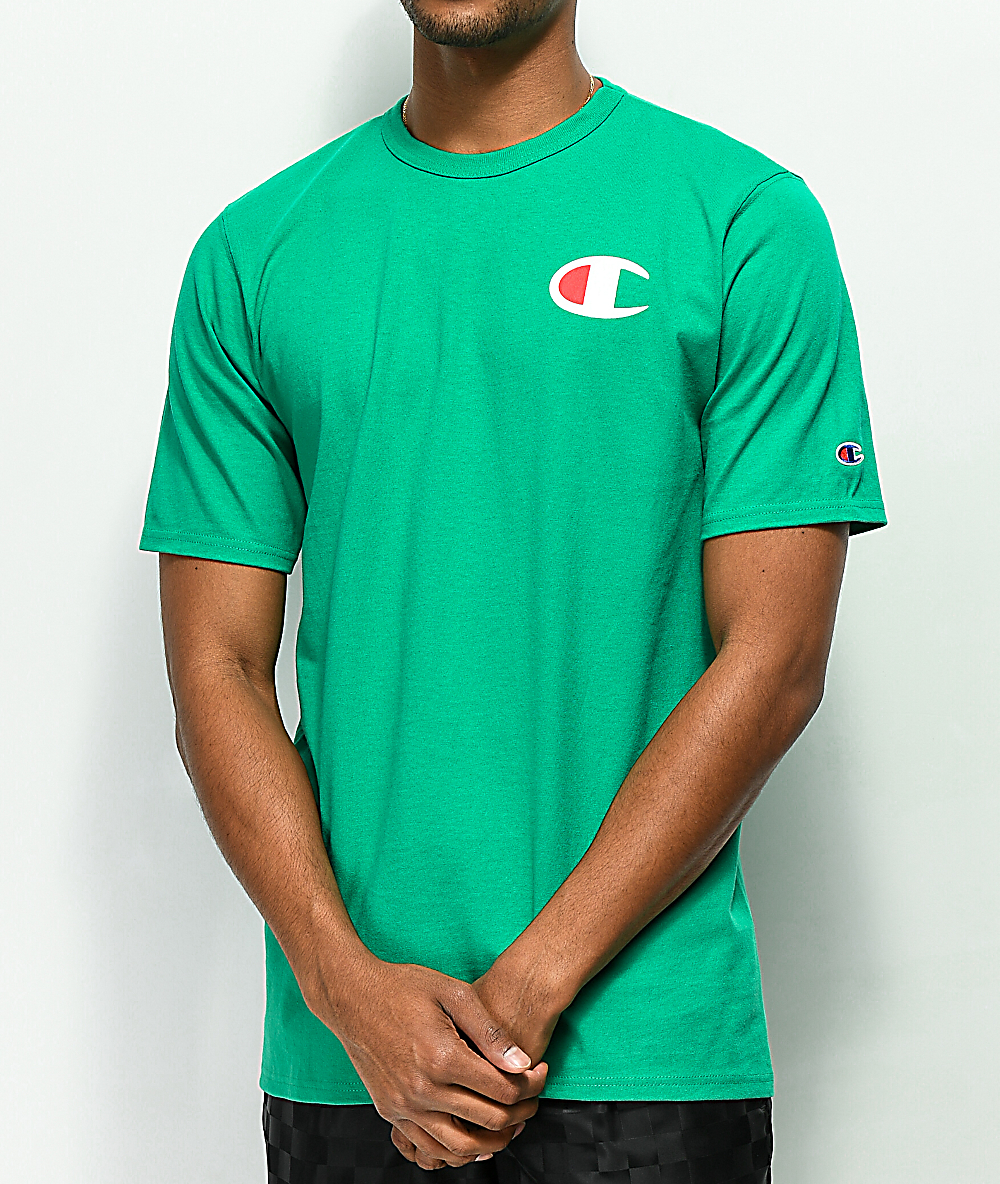 champion green tee