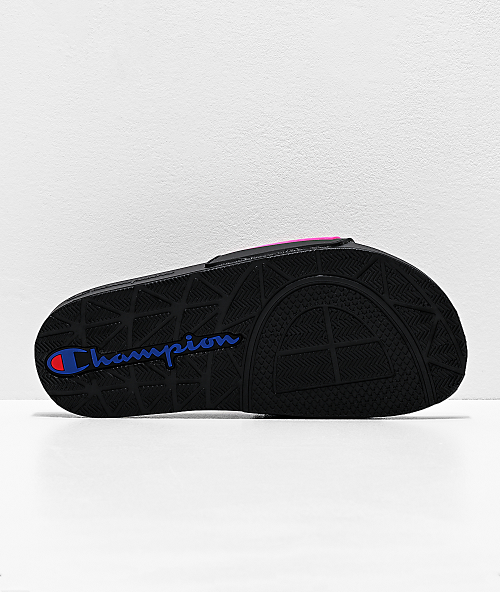 black and pink champion shoes