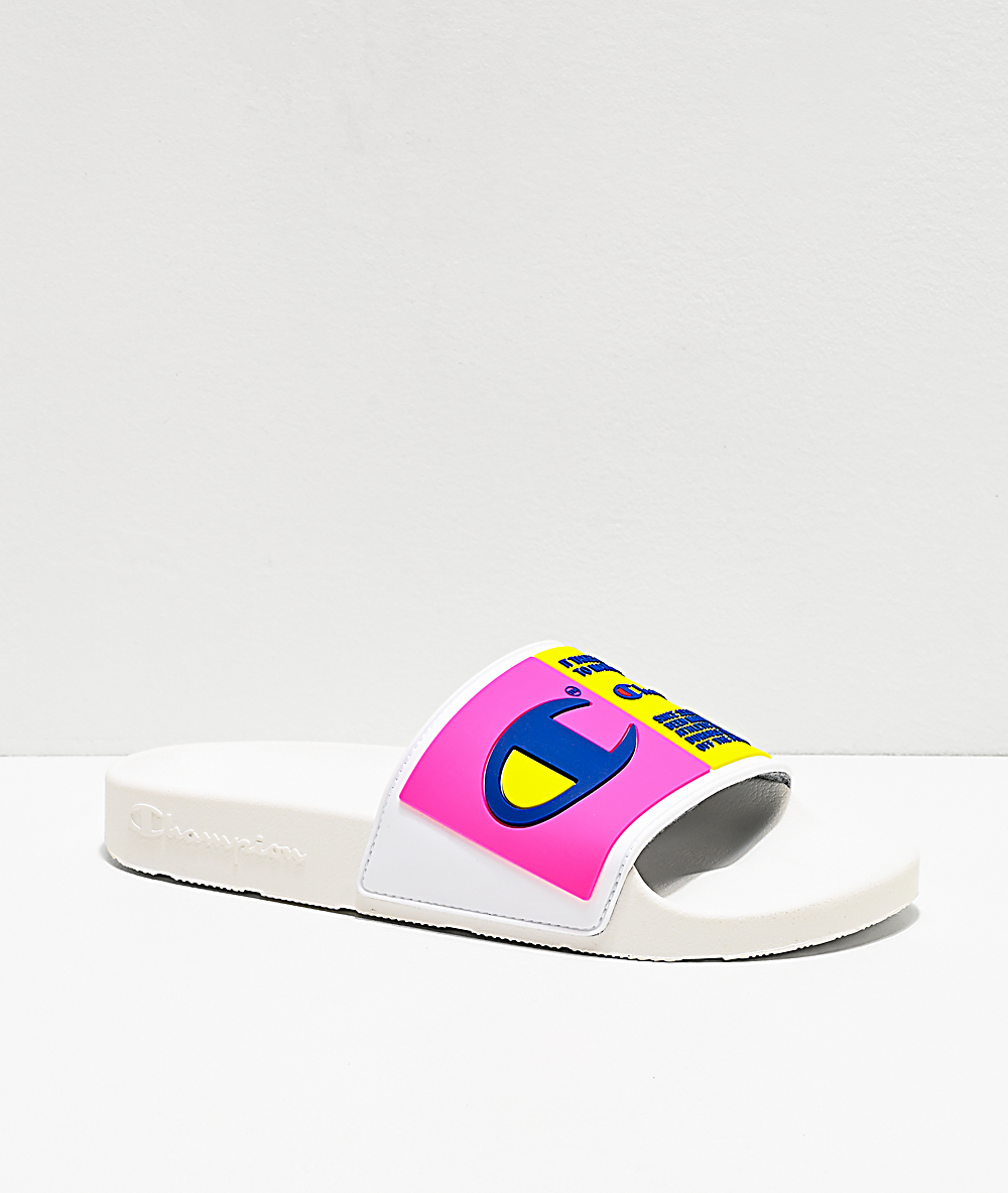 champion pink sandals