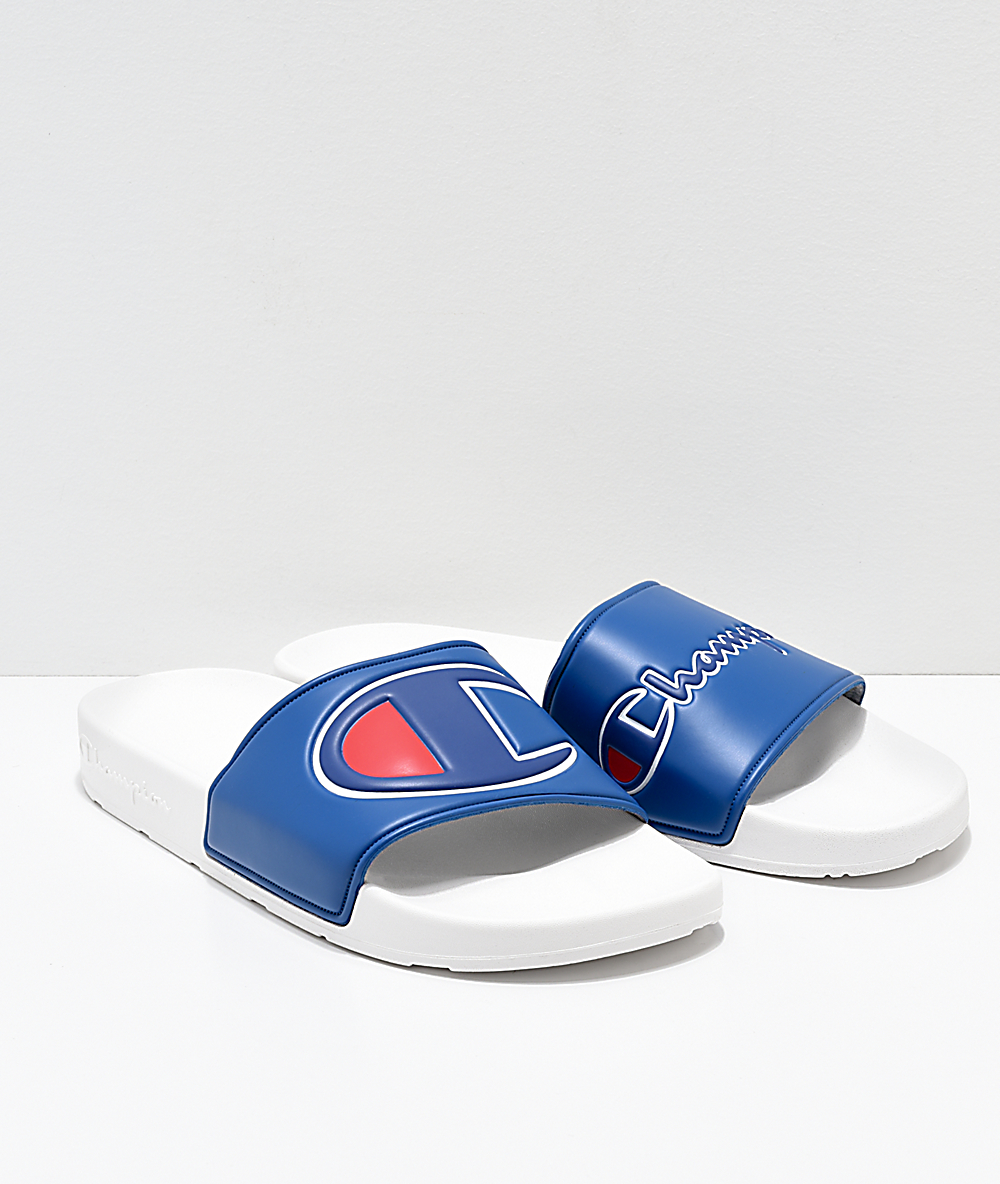white champion slides men