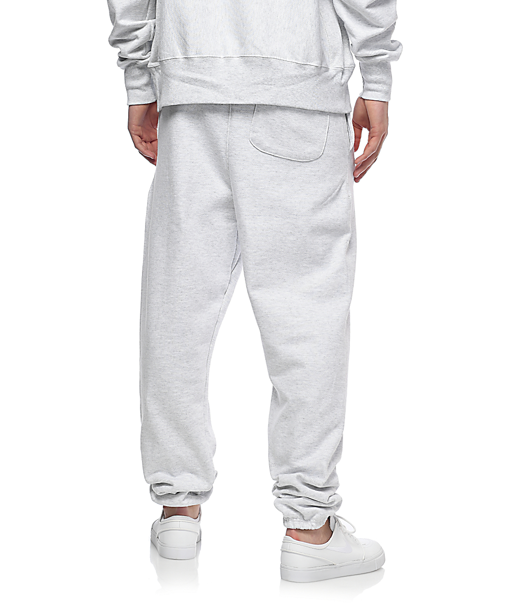 champion sweatpants mens silver