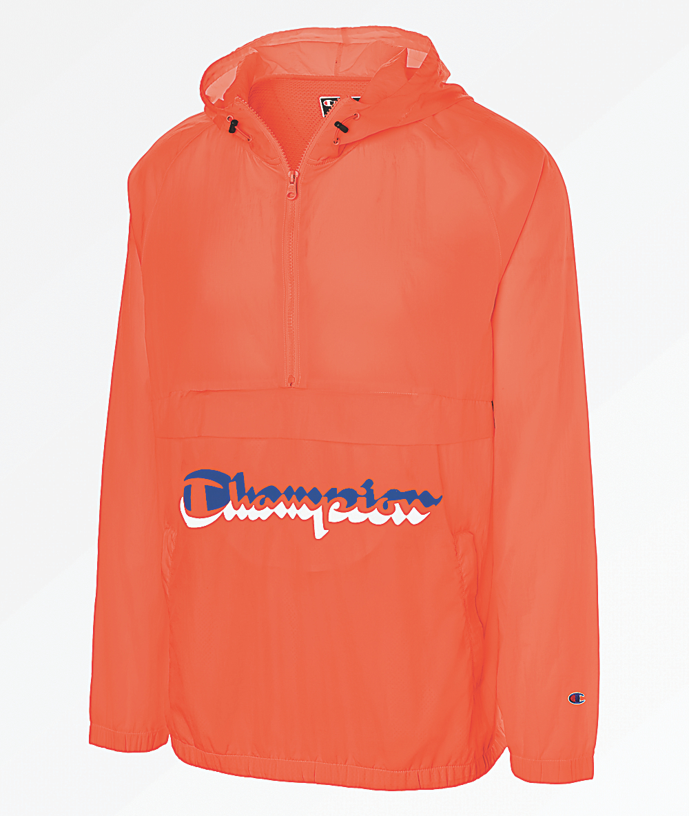 orange champion windbreaker
