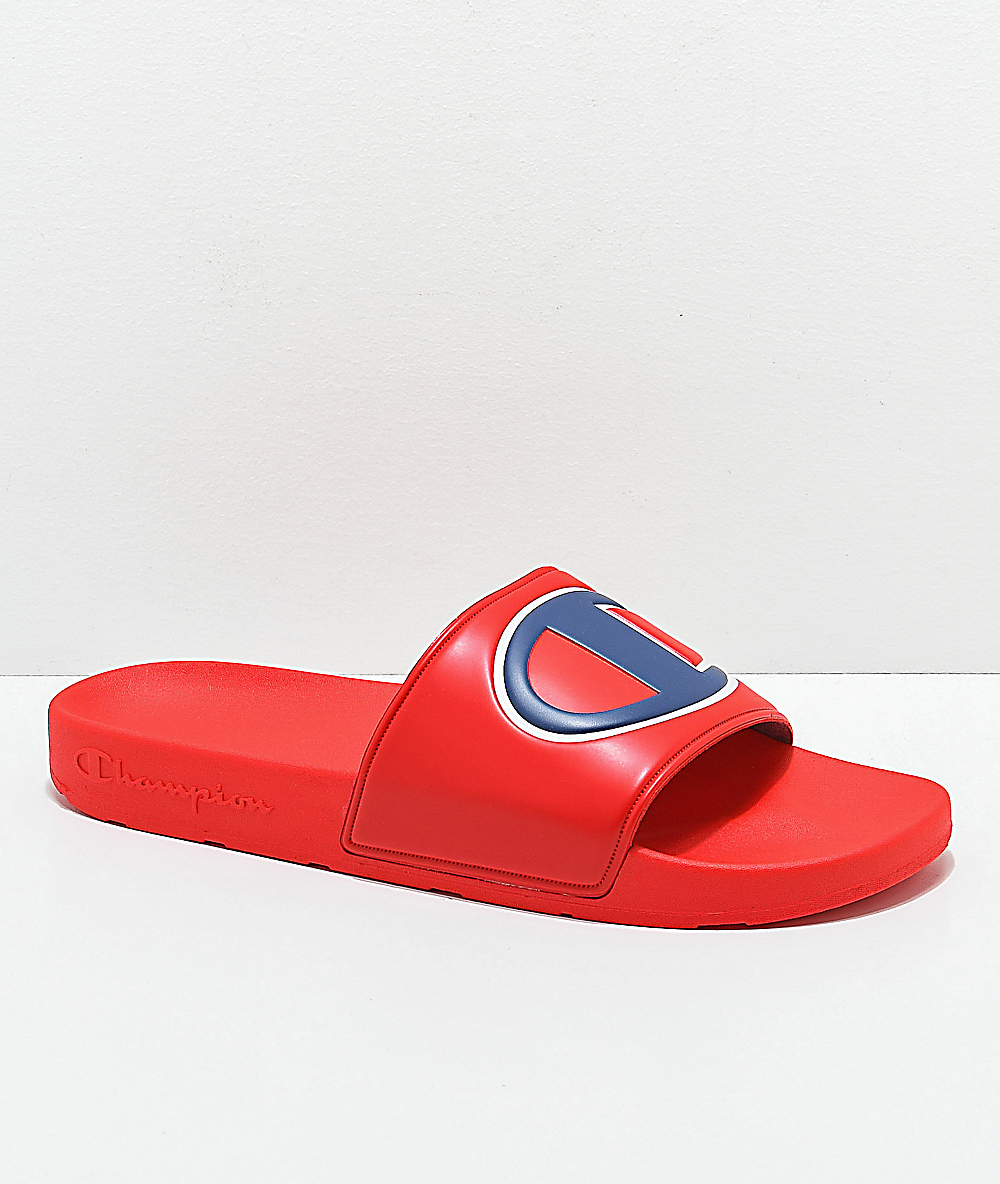 red champion slides mens buy clothes 