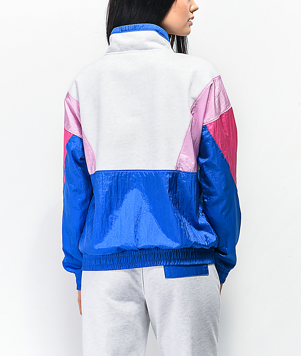 champion windbreaker grey