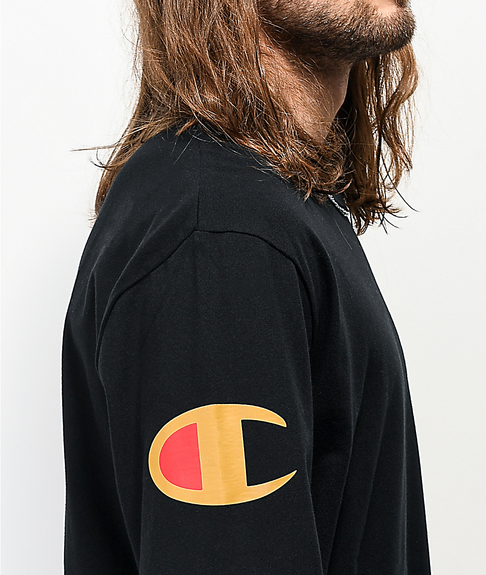 champion black and gold shirt