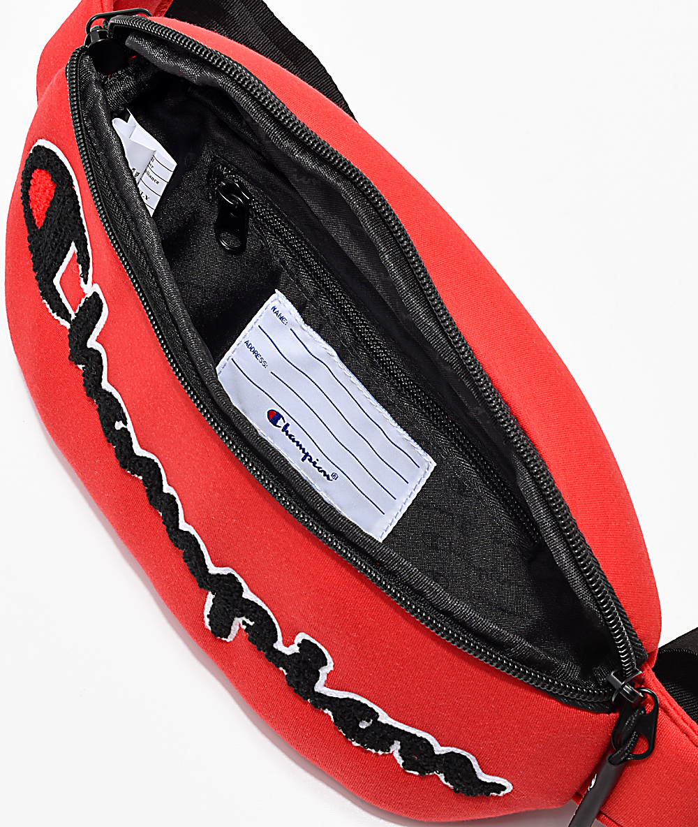 champion red fanny pack