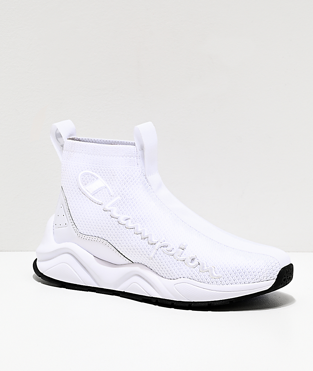 all white champion sneakers