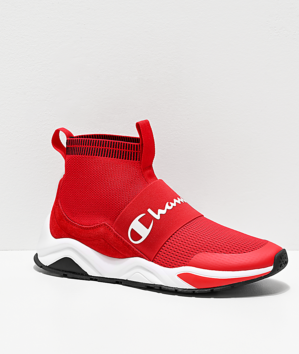 champion sock shoes red