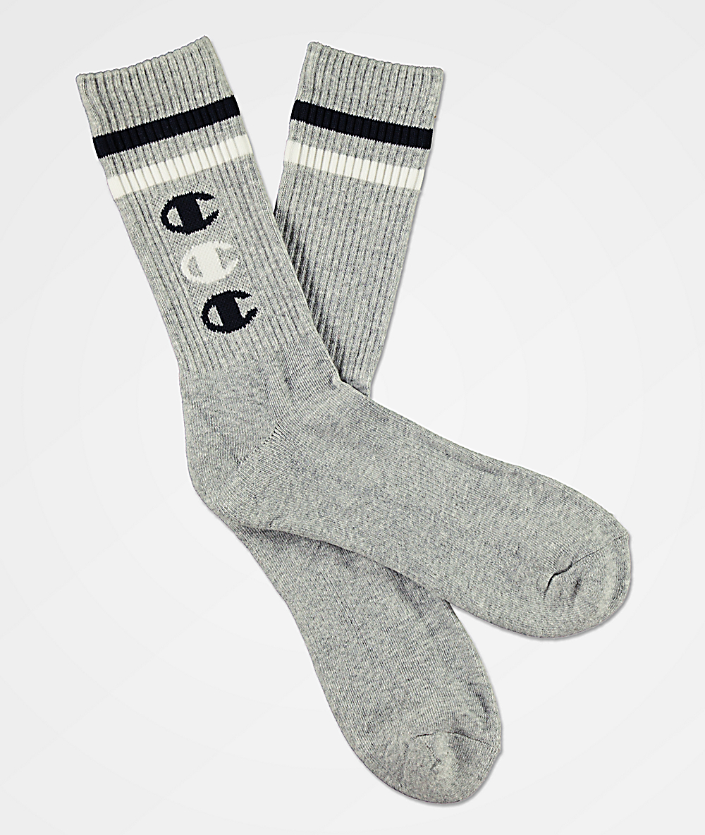 grey athletic socks