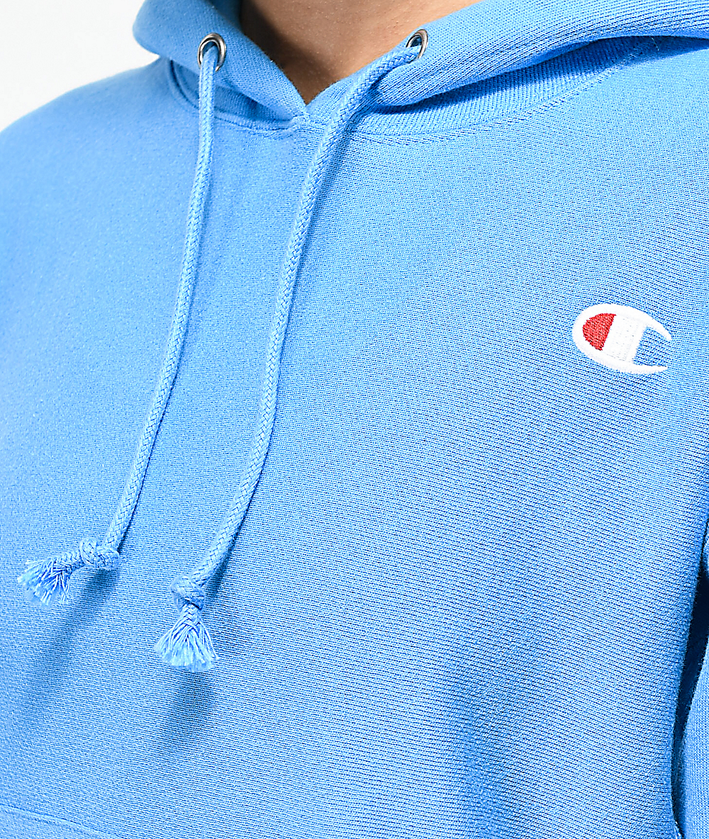 active blue champion hoodie