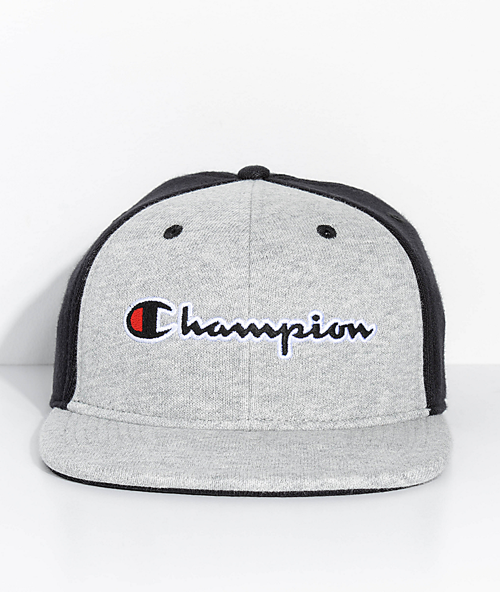 champion hat grey