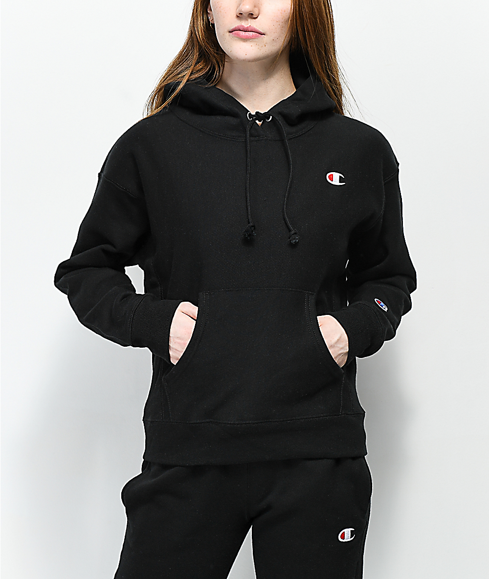 women's champion sweatshirt black