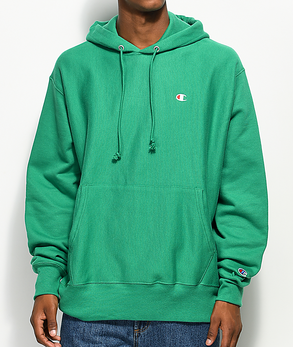 champion hoodie kelly green