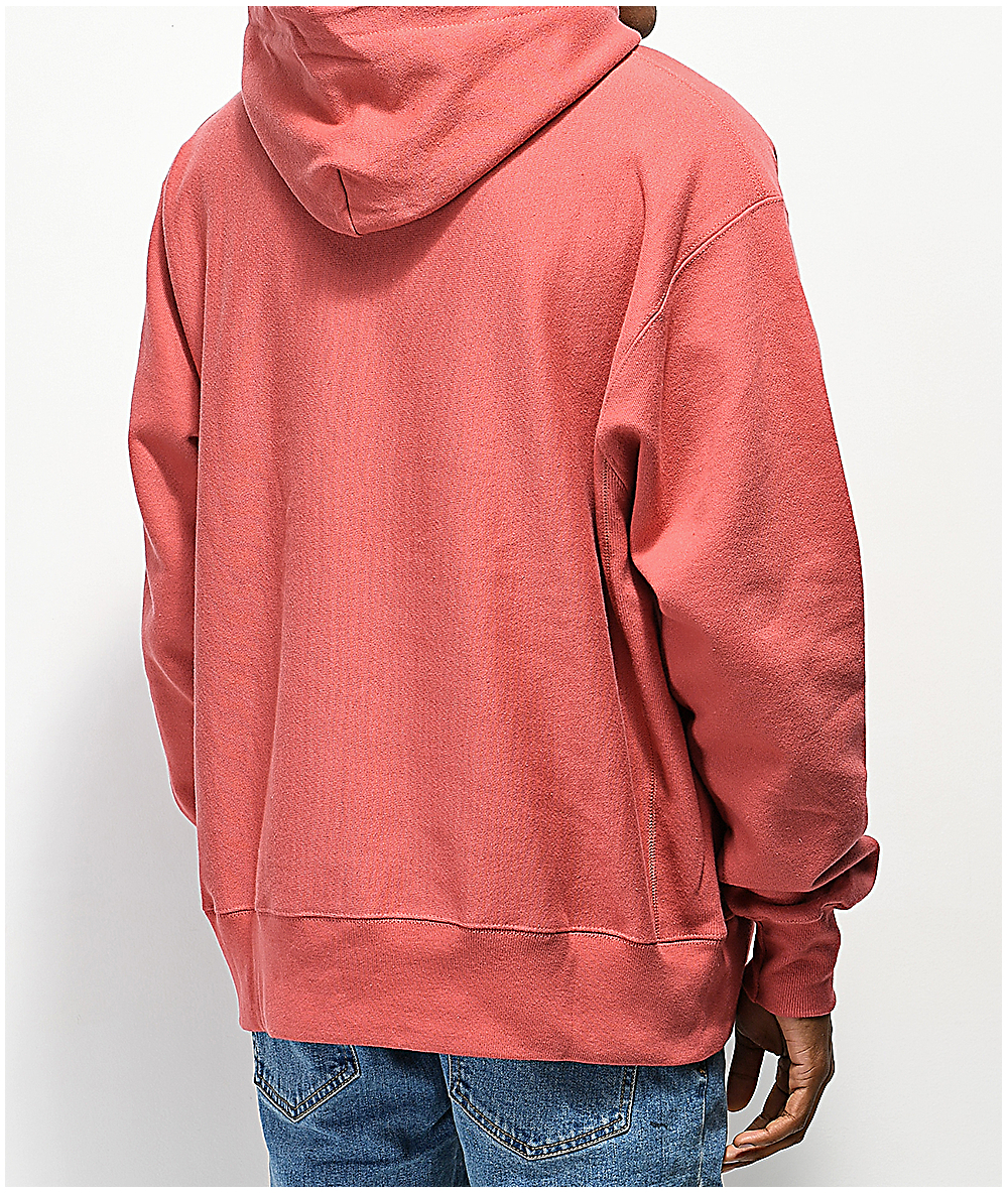 salmon color champion sweatshirt