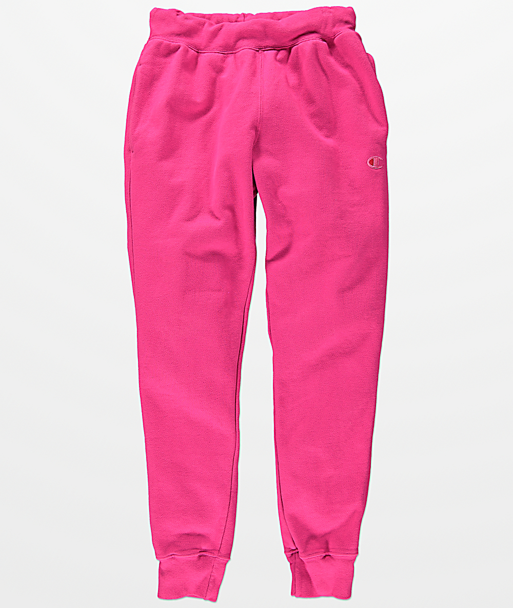 champion pants pink
