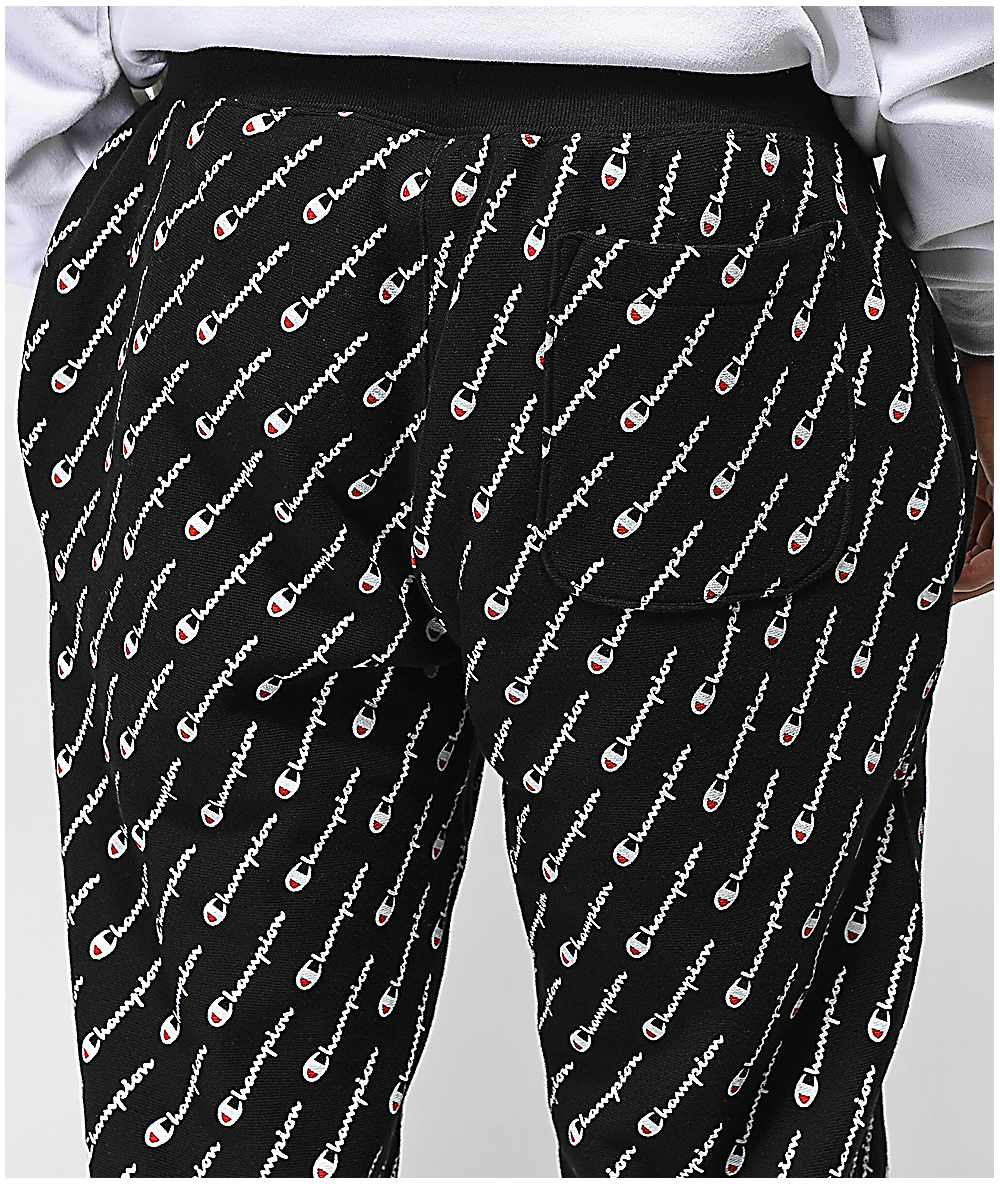 champion print sweatpants