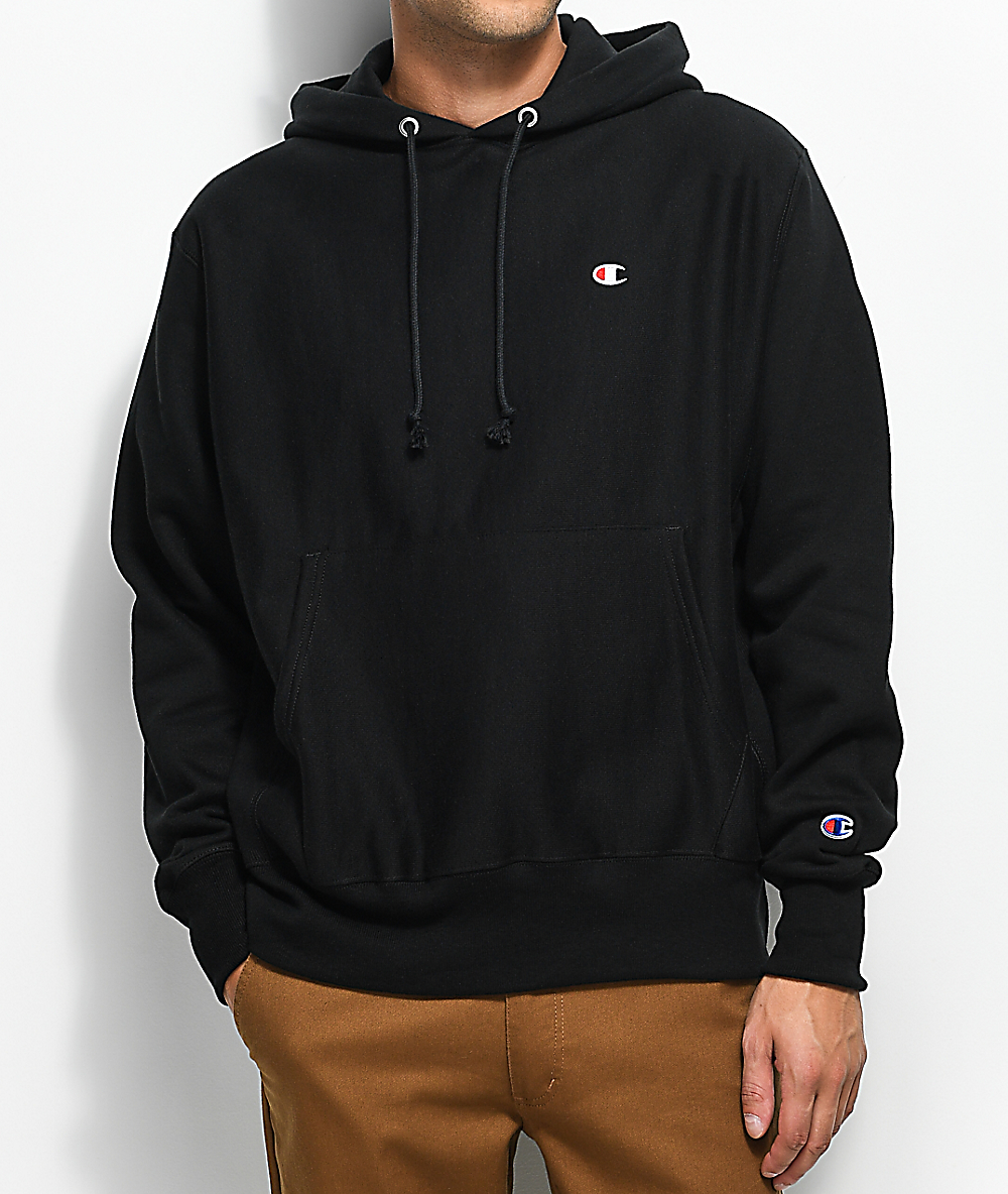 Champion Black Hoodie Reverse Weave Flash Sales, UP TO 57% OFF 