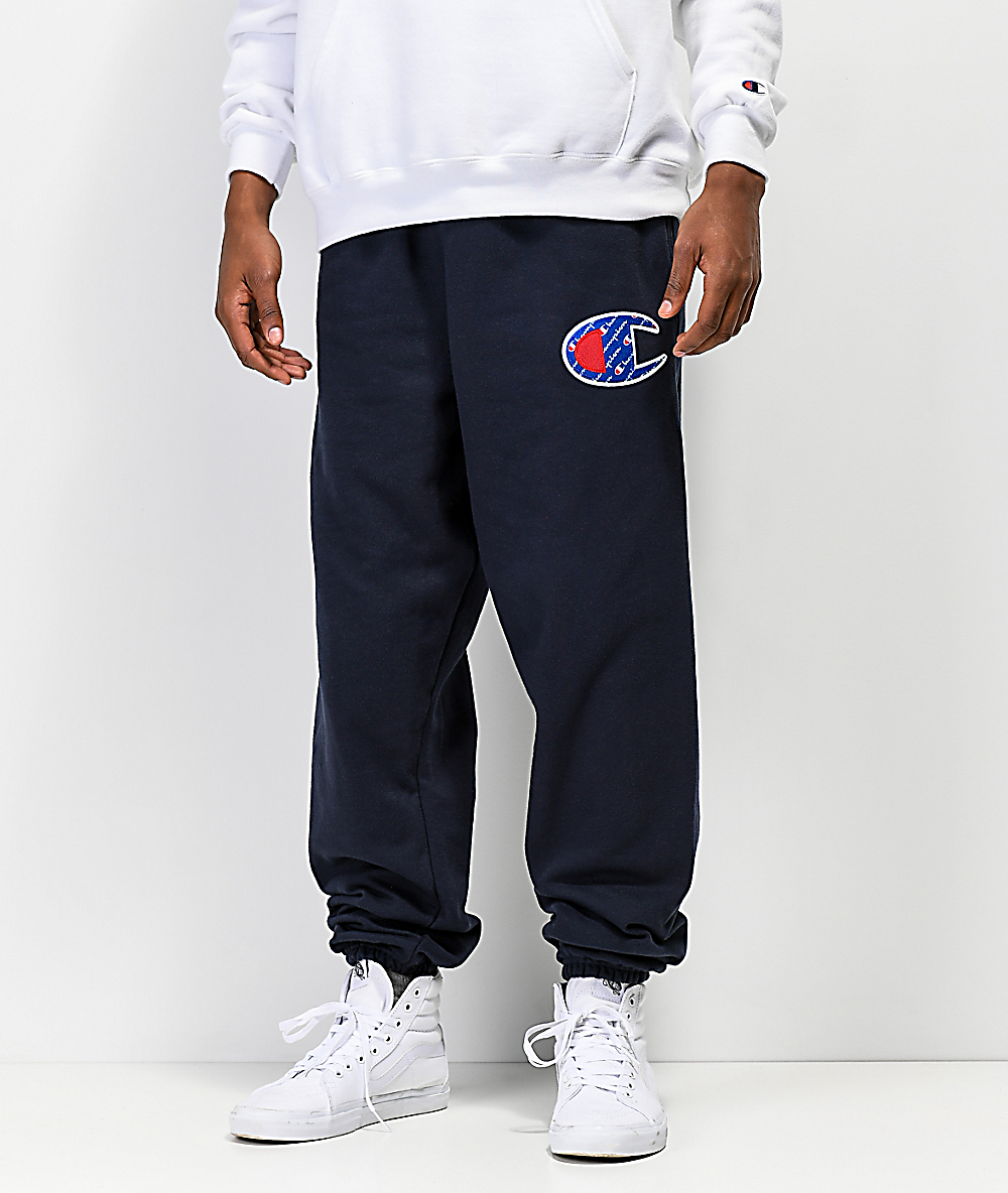 Champion reverse weave store sublimated c sweatpants