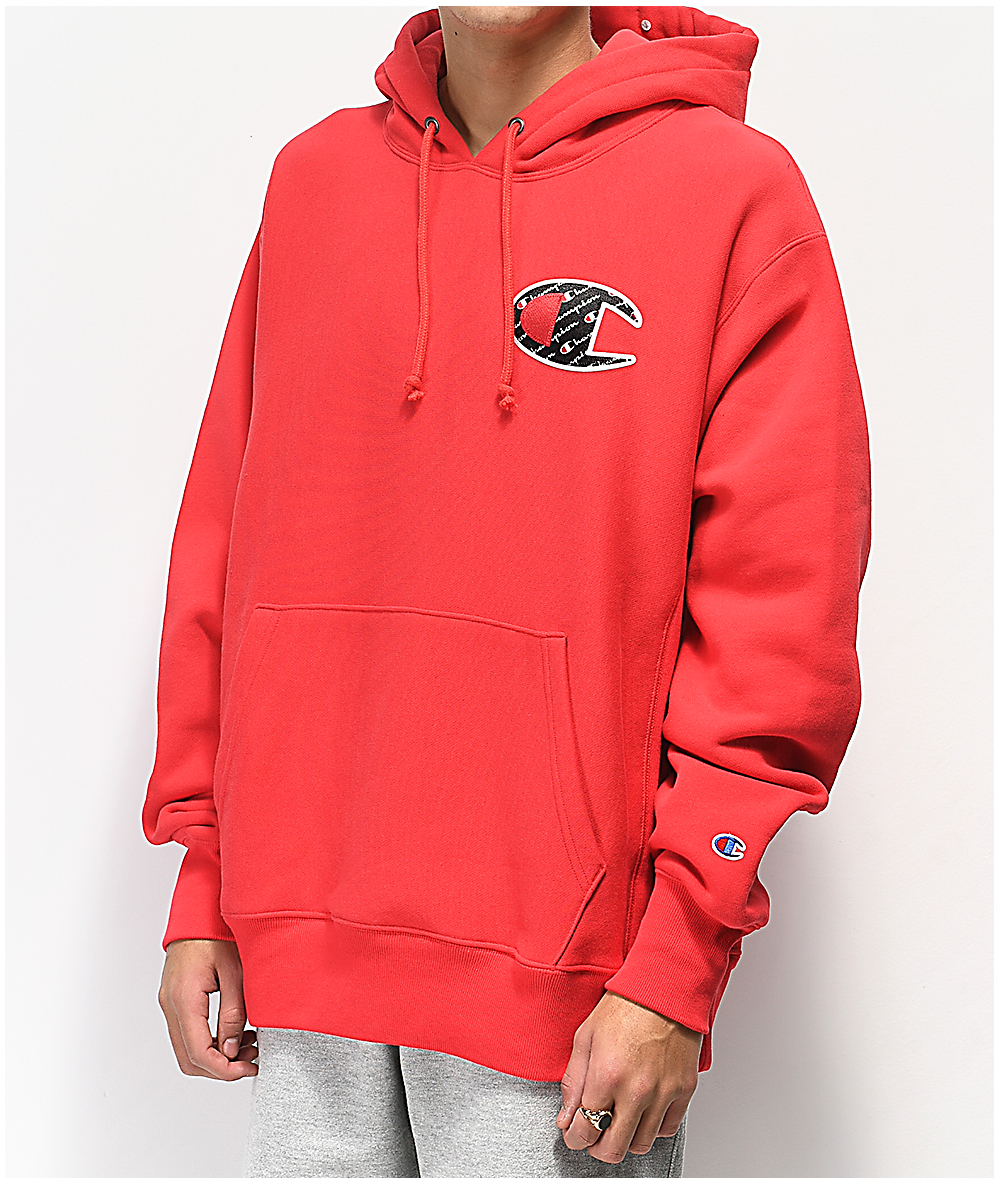 champion reverse weave sublimated c pullover hoodie