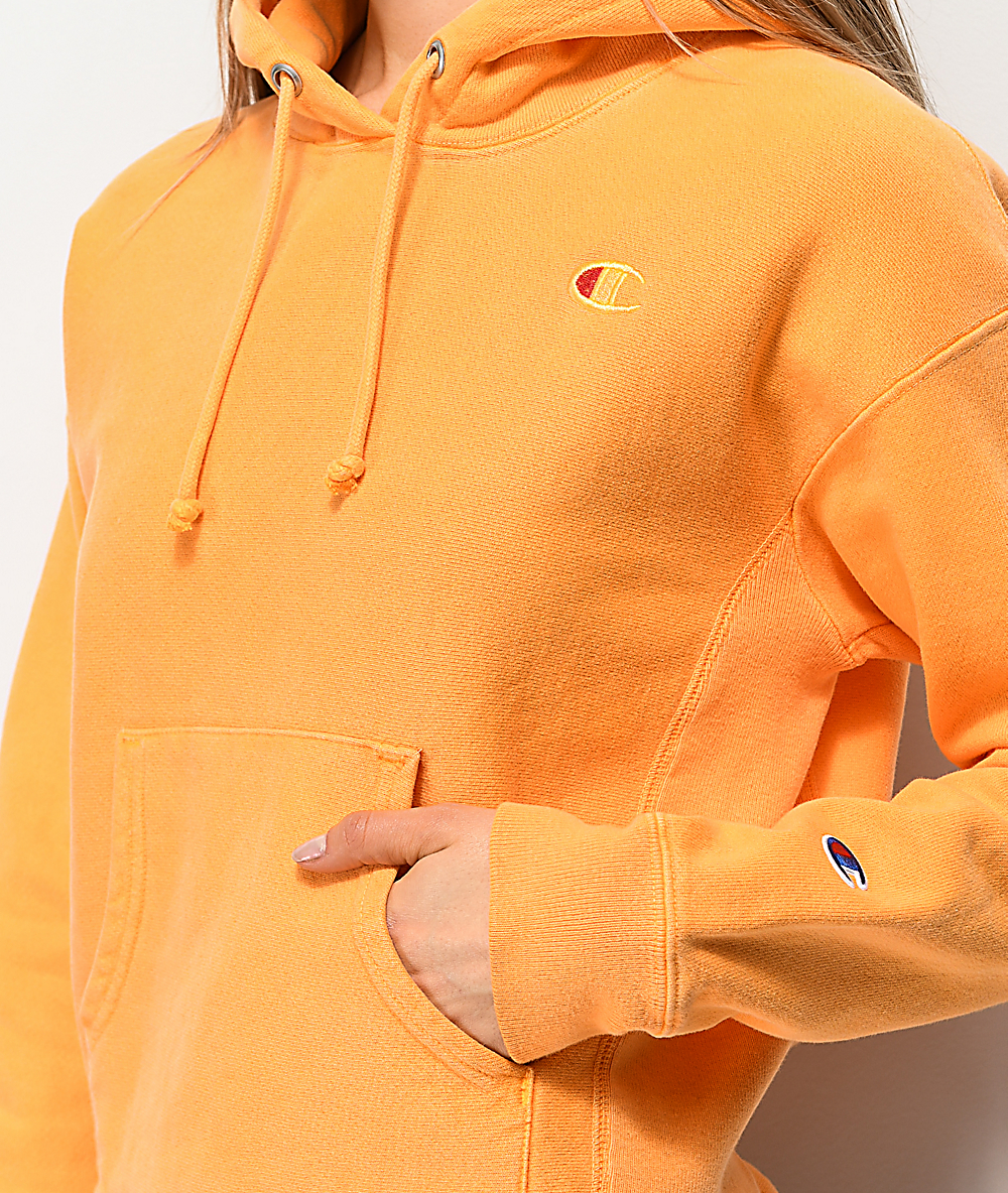 yellow champion hoodie zumiez