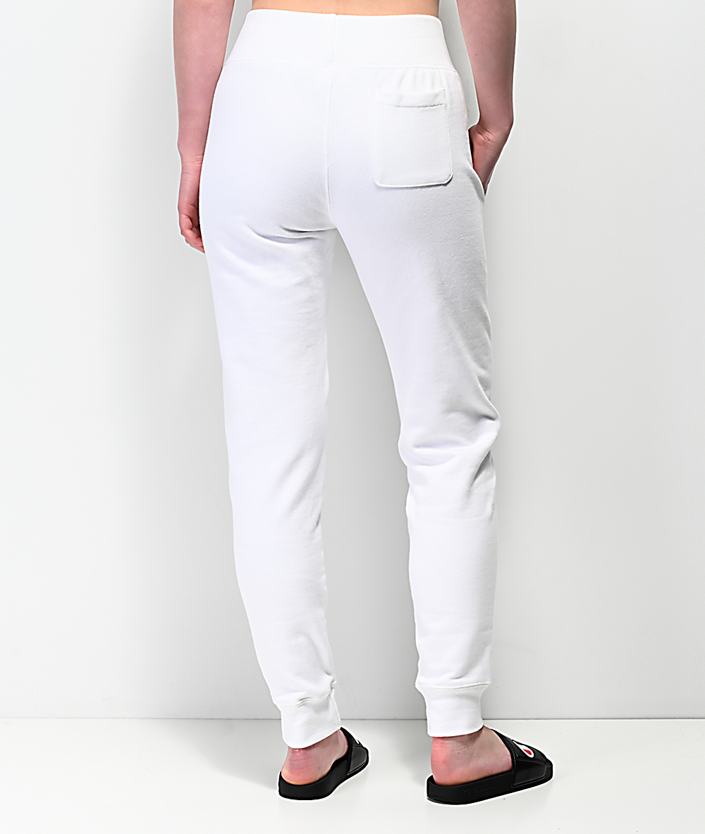 champion white jogger pants