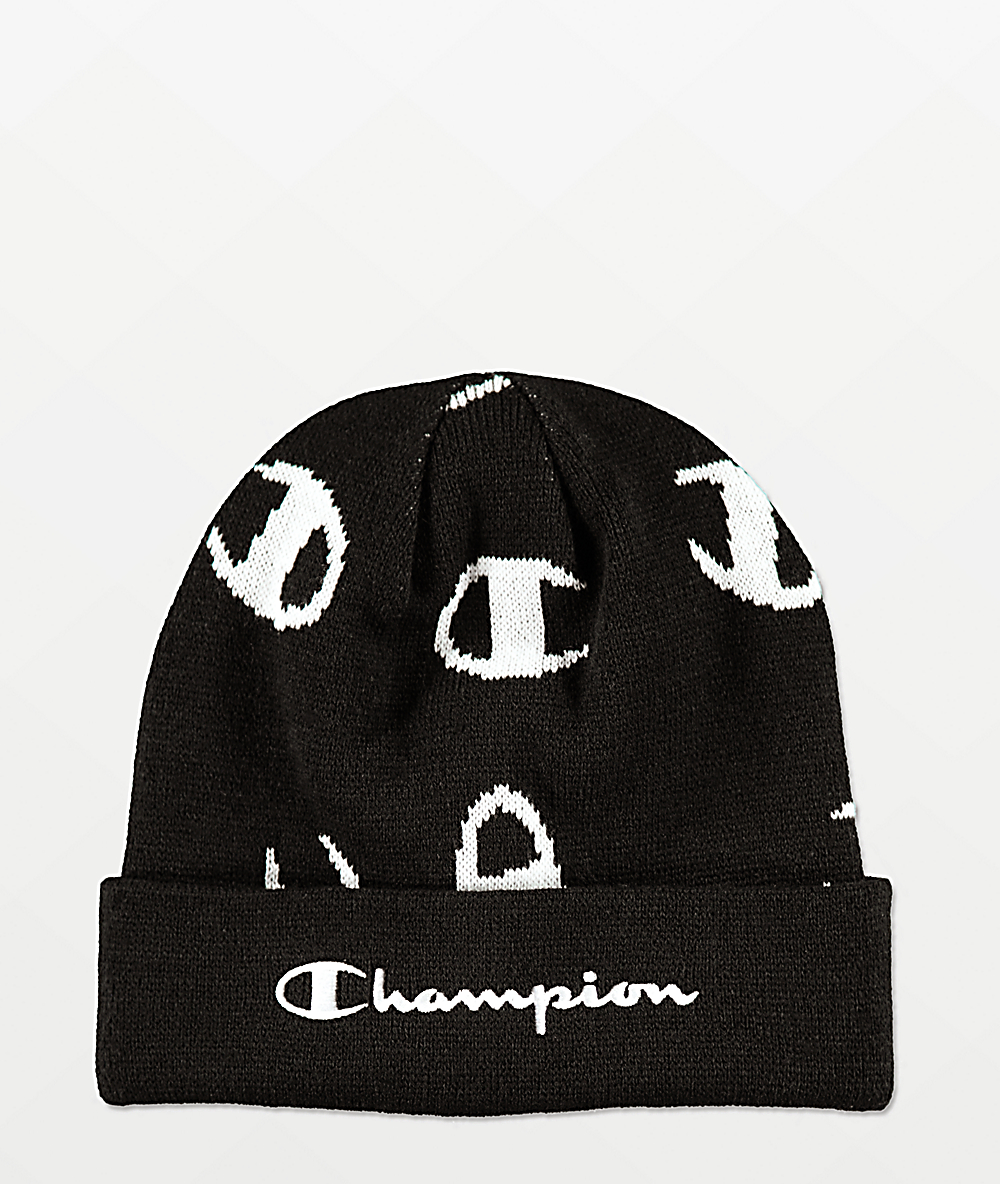 white champion beanie