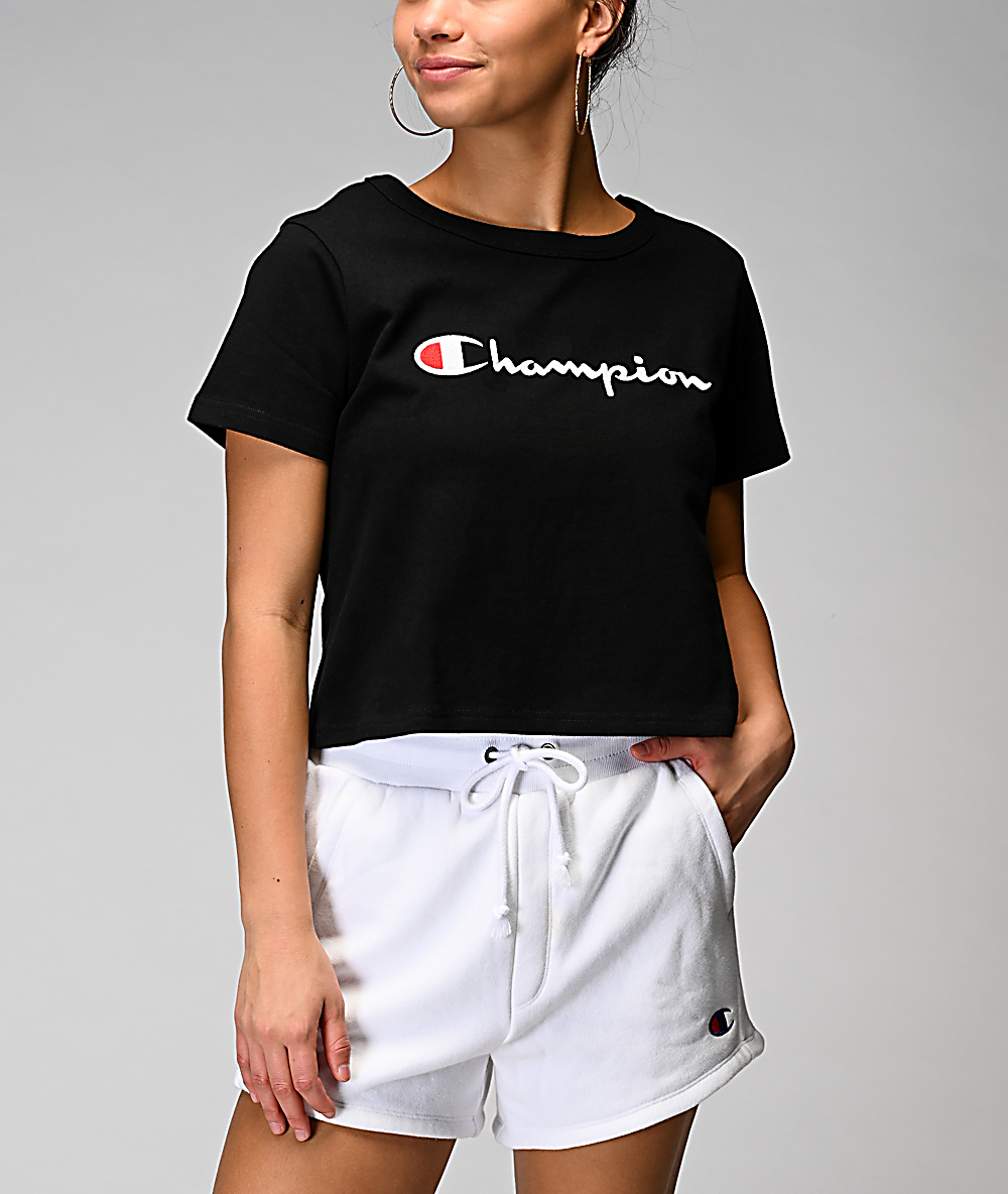 champion crop tshirt