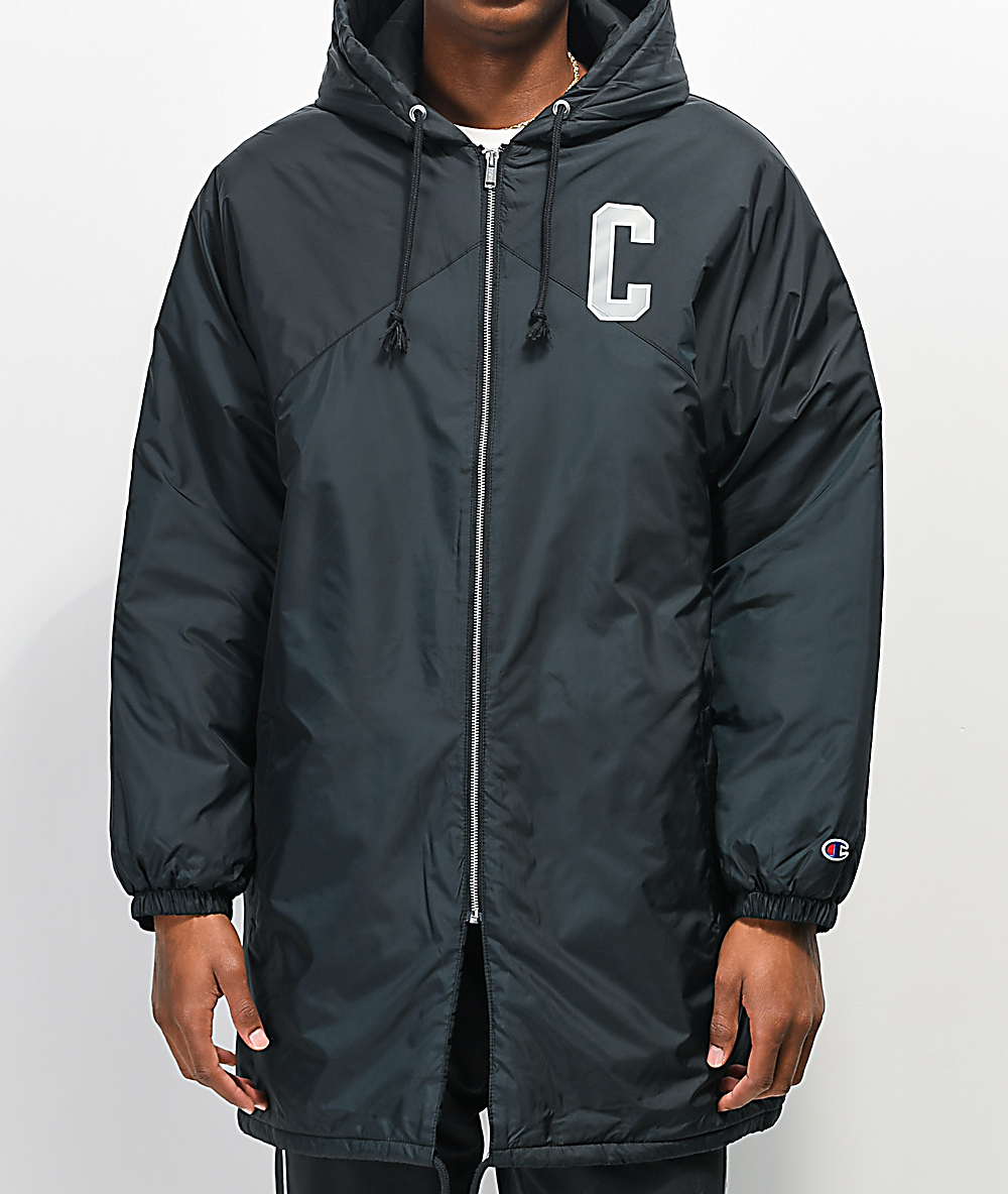 champion black puffer coat