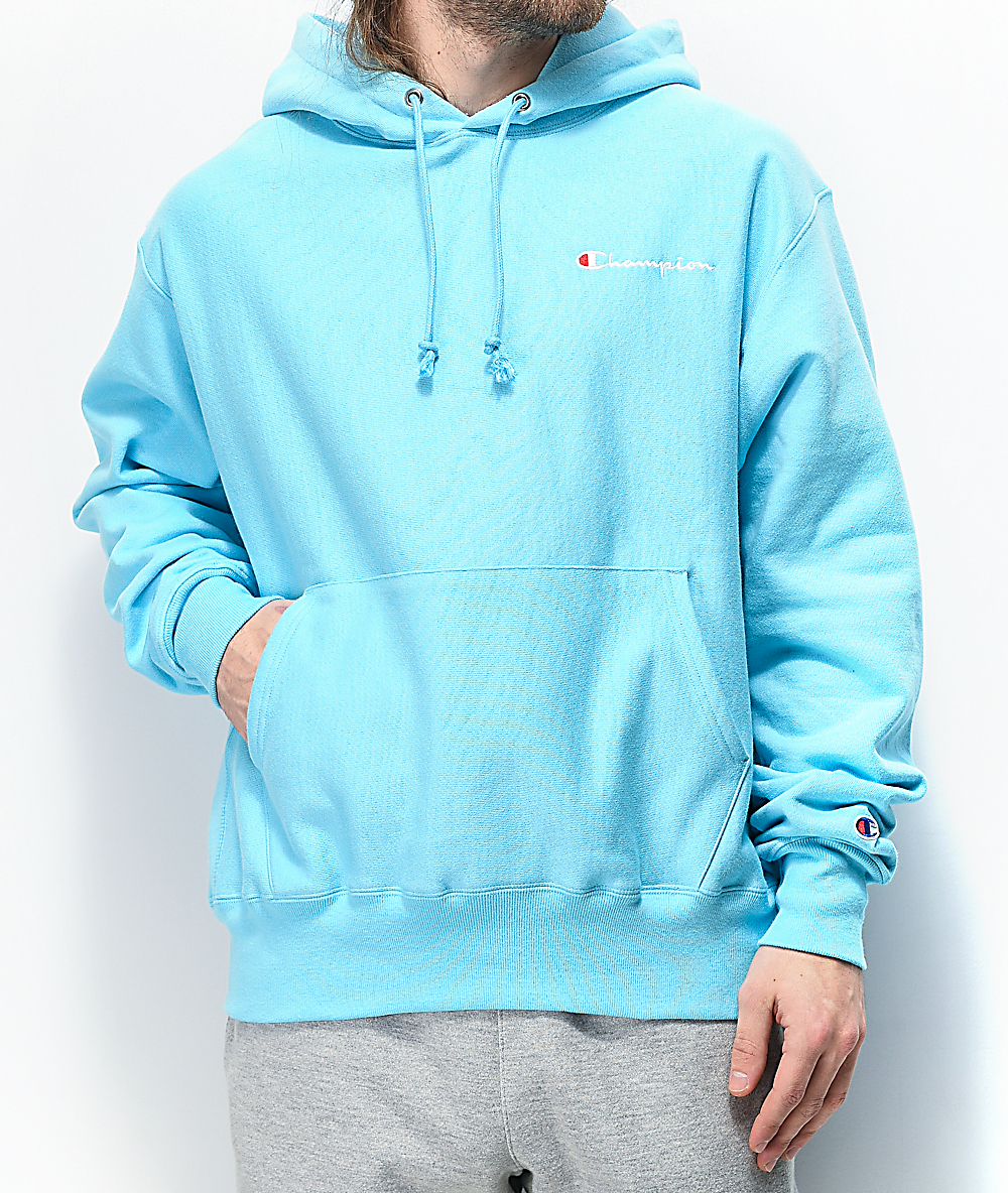 Sudadera champion azul claro on sale