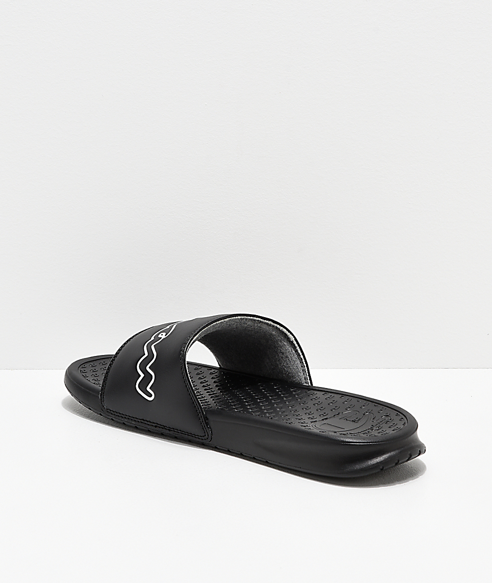 black champion flip flops