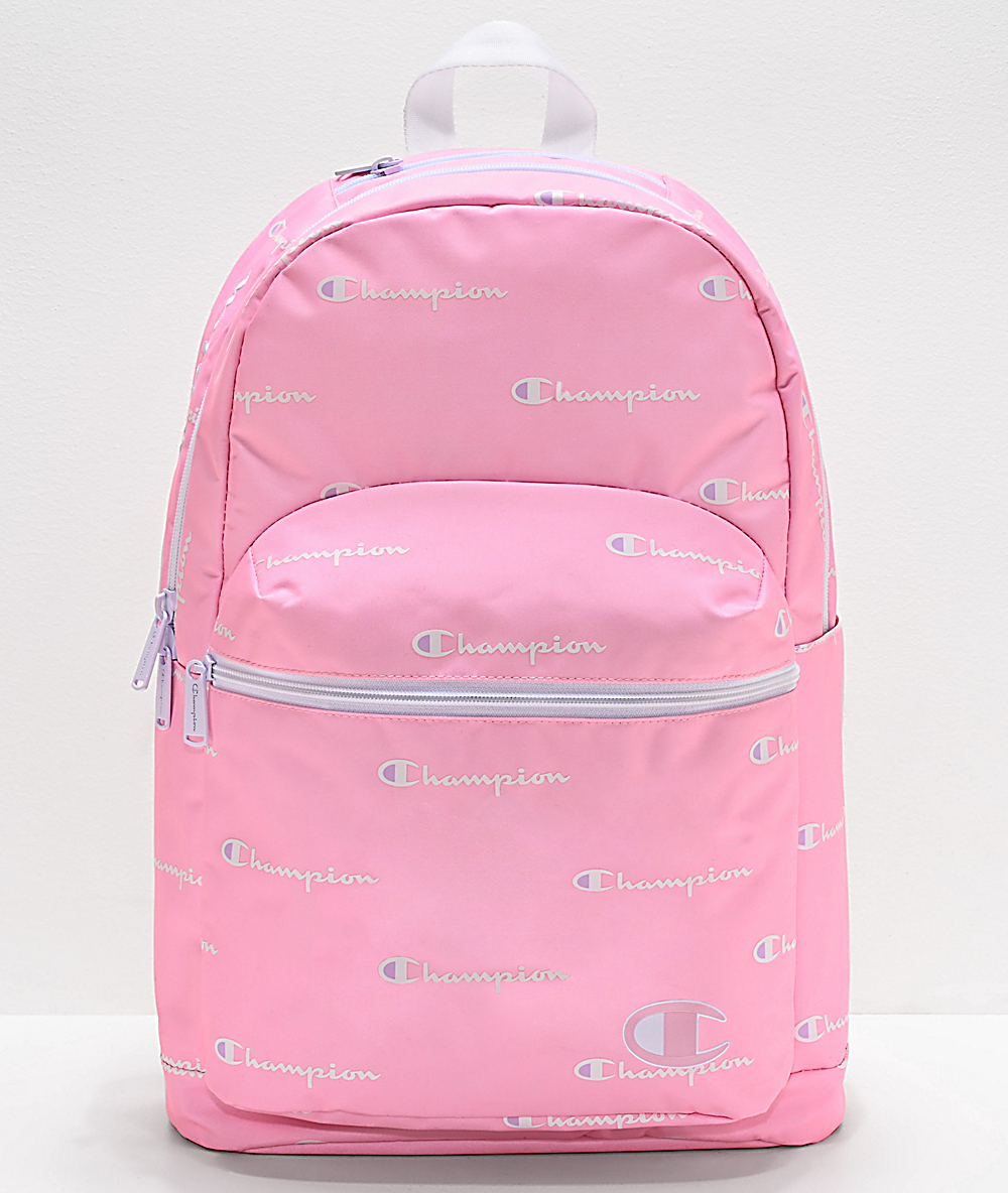 champion bookbag pink