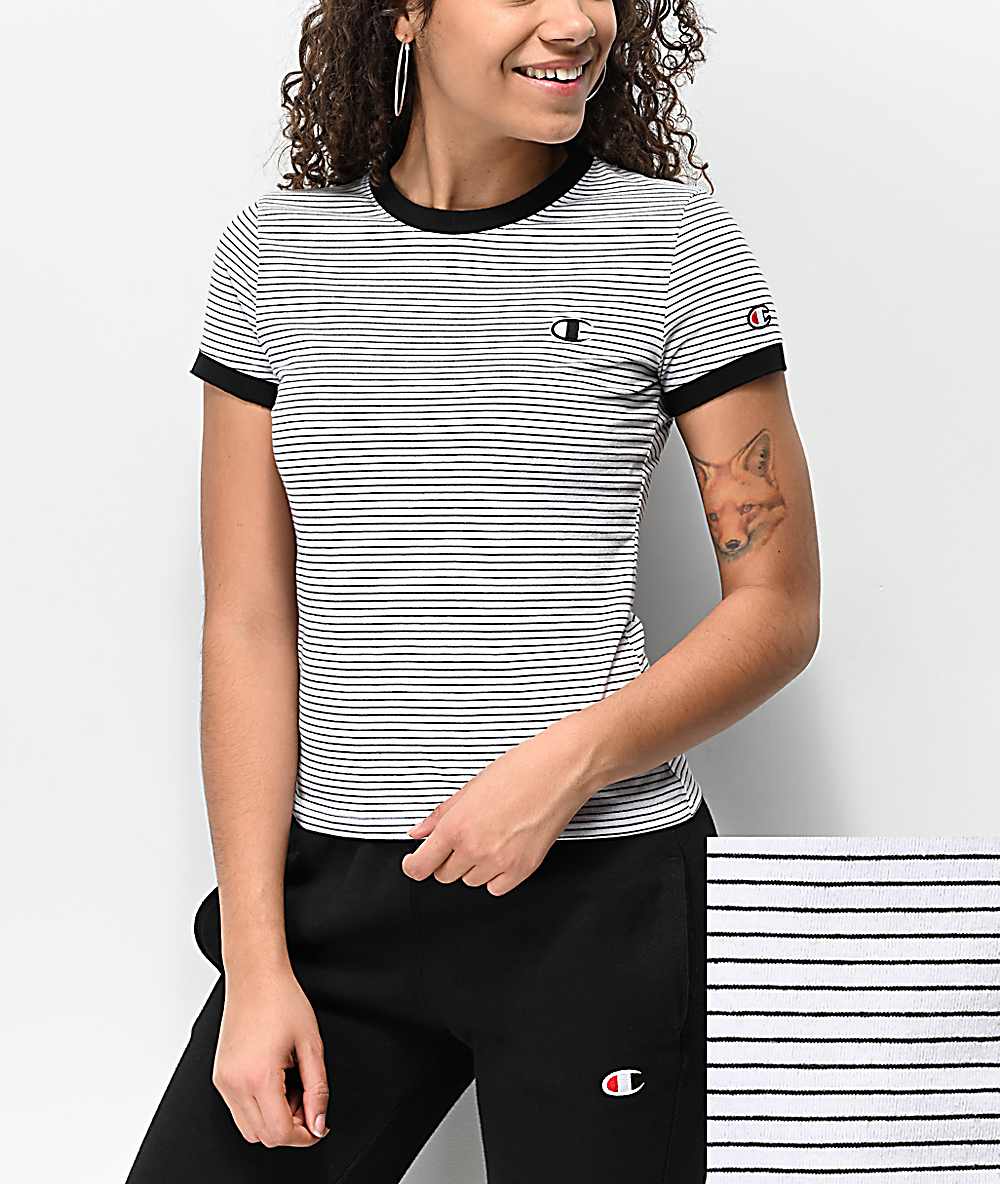 champion striped t shirt