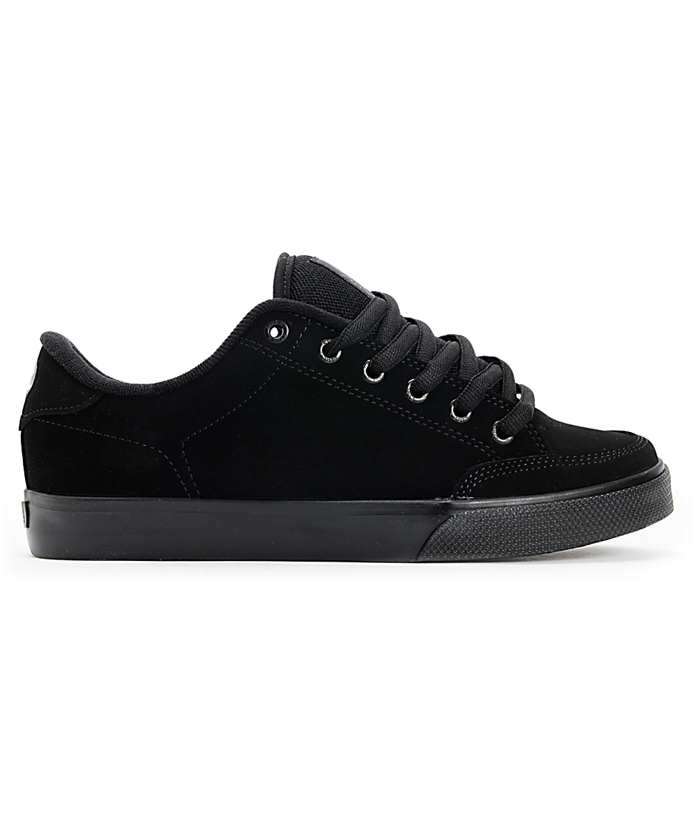 Circa Lopez 50 Suede Black & Black Skate Shoes | Zumiez