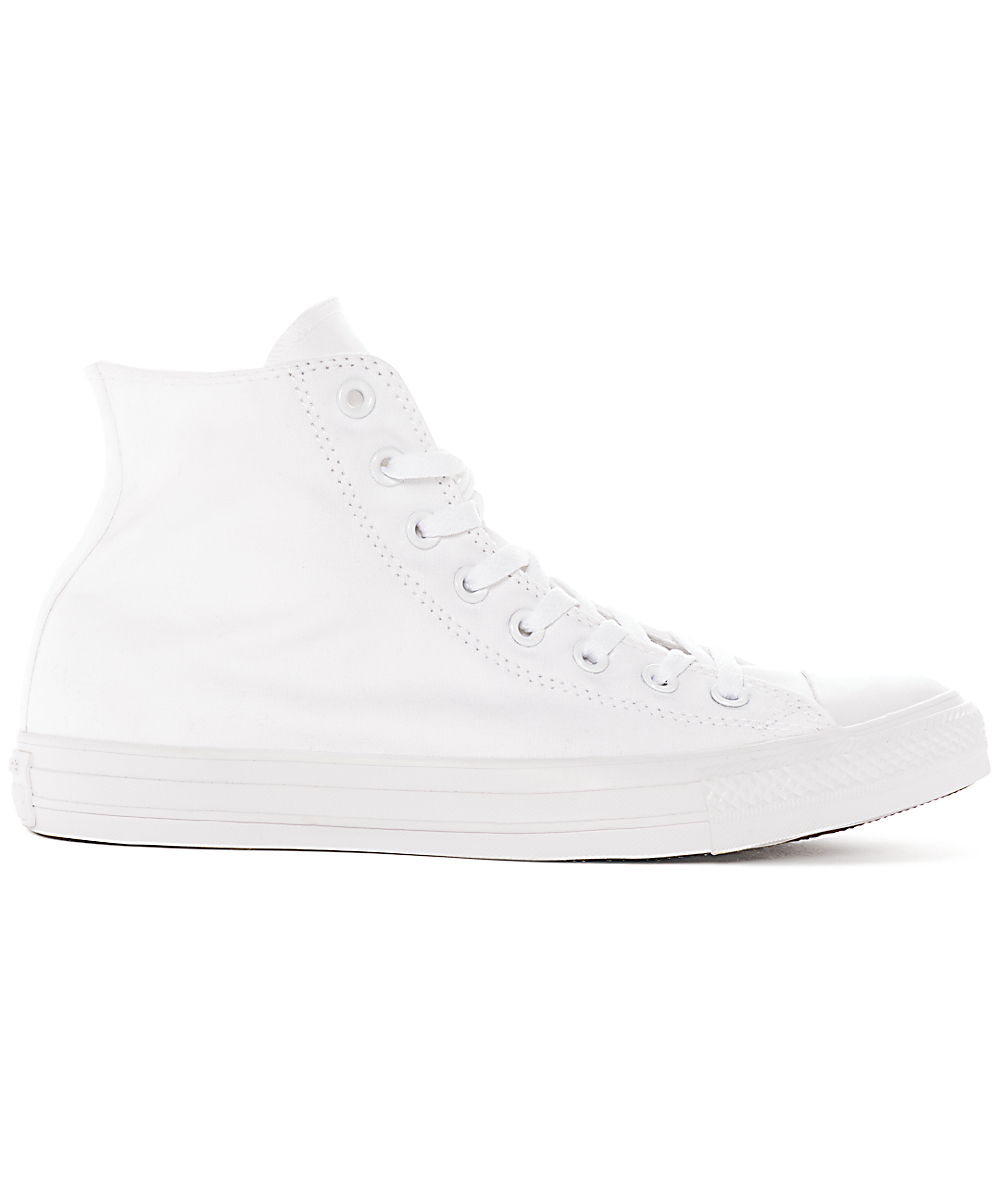 all white converse