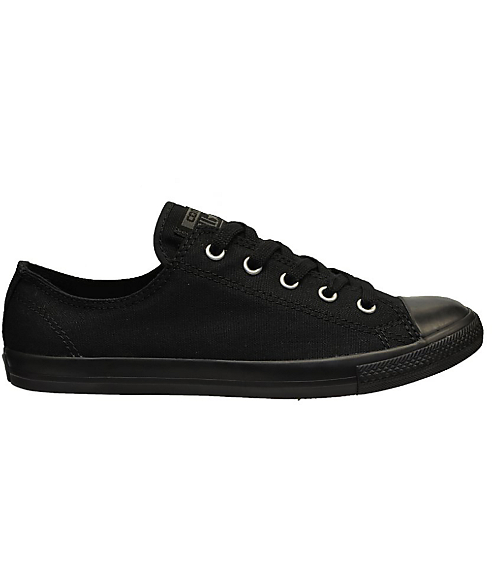 Converse Chuck Taylor All Star Dainty All Black Shoes (Womens) | Zumiez.ca