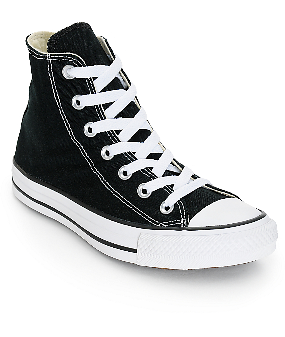 converse negro alto