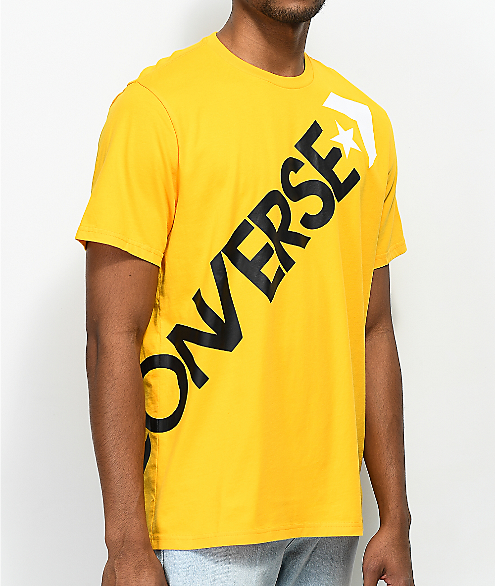 converse t shirt gold