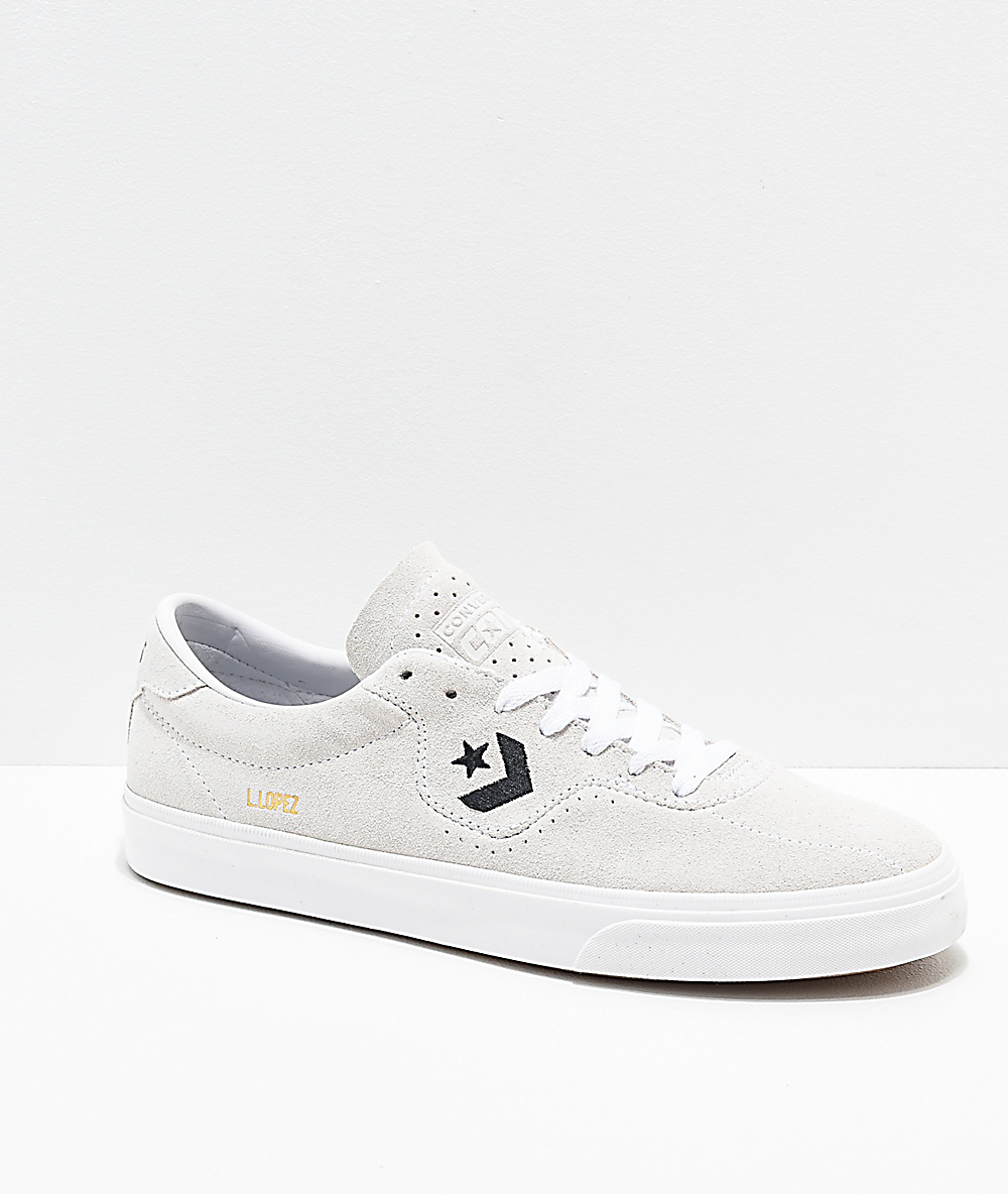 converse skate shoes white
