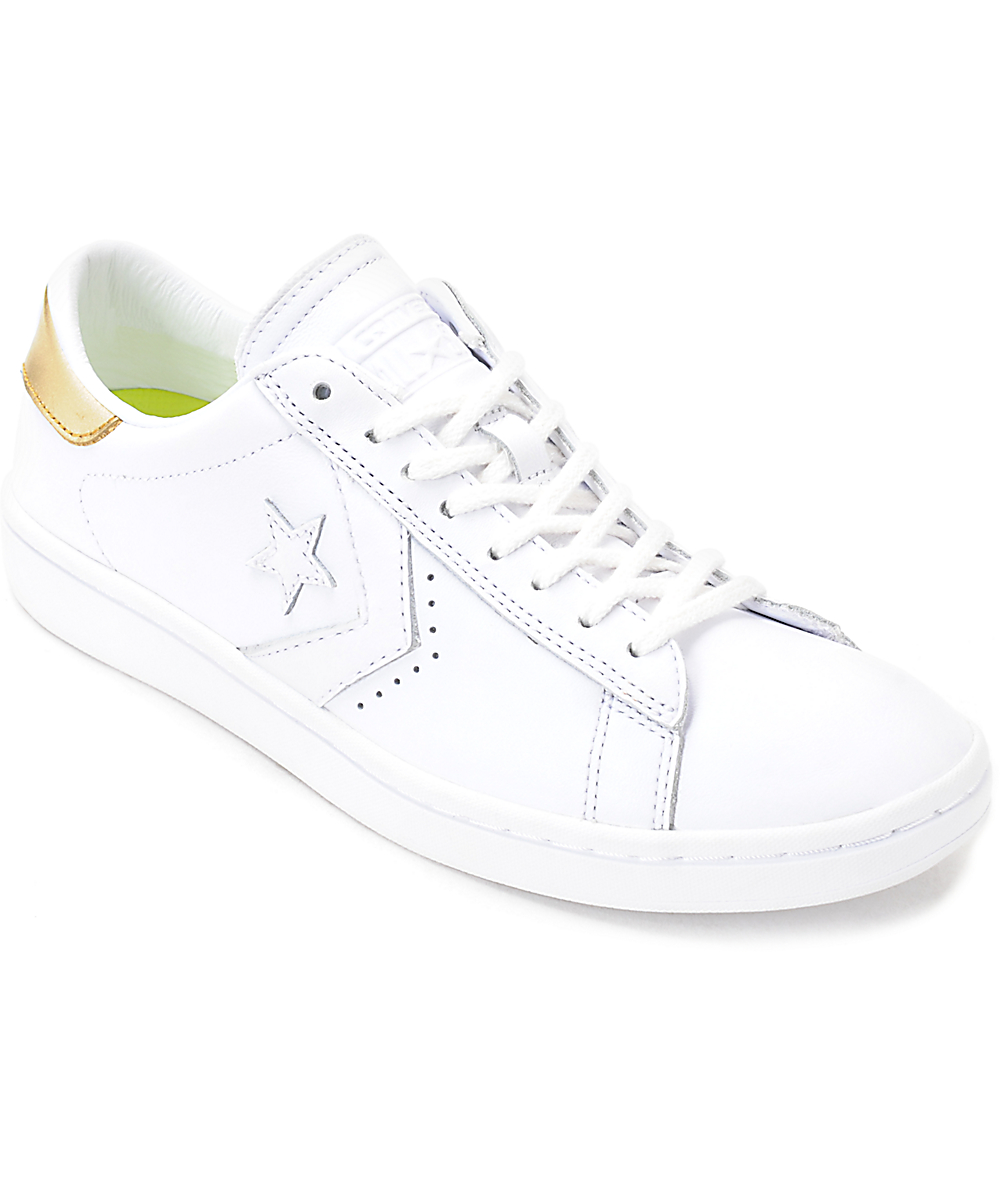 womens white leather converse sneakers