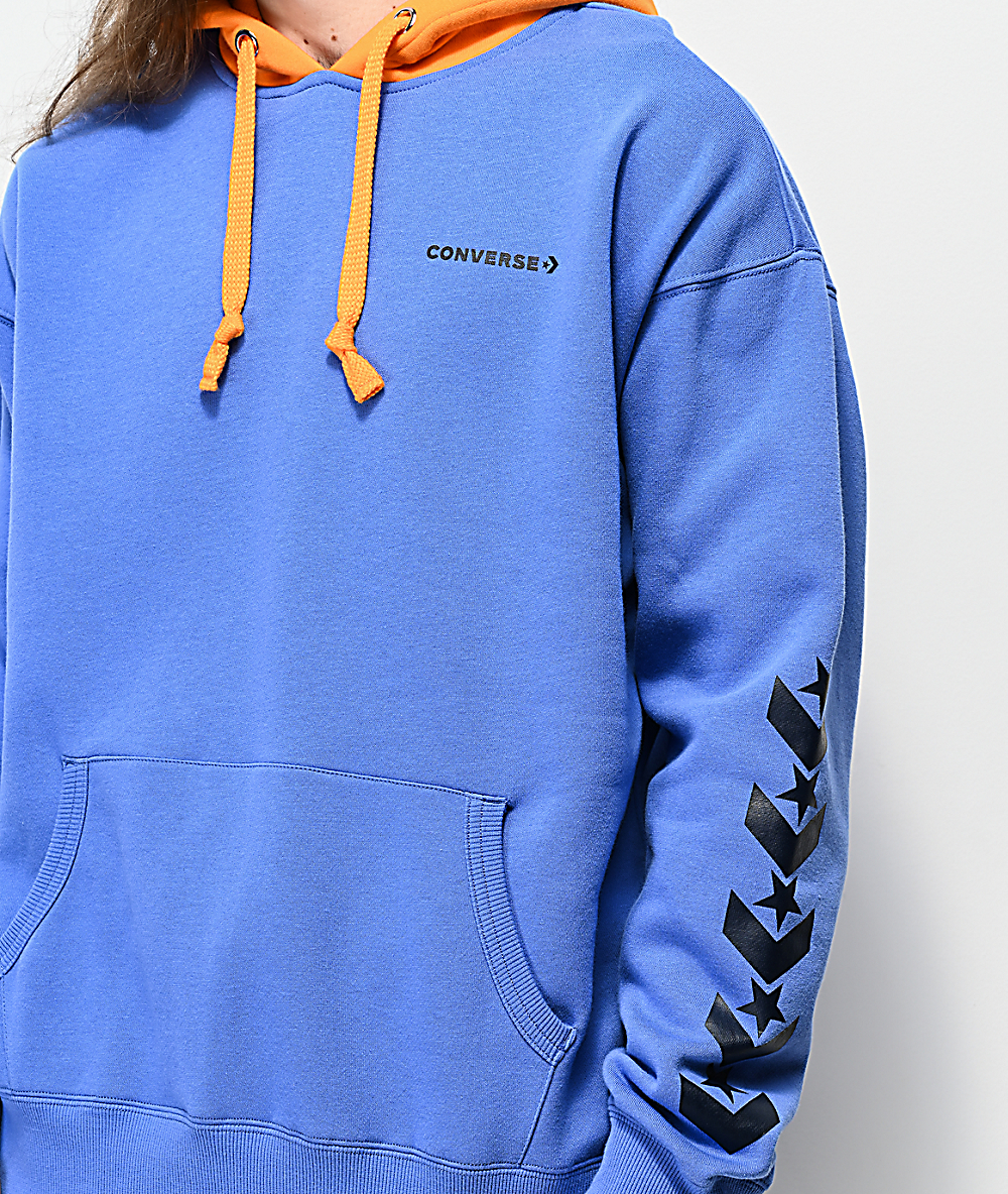 converse hoodie blue