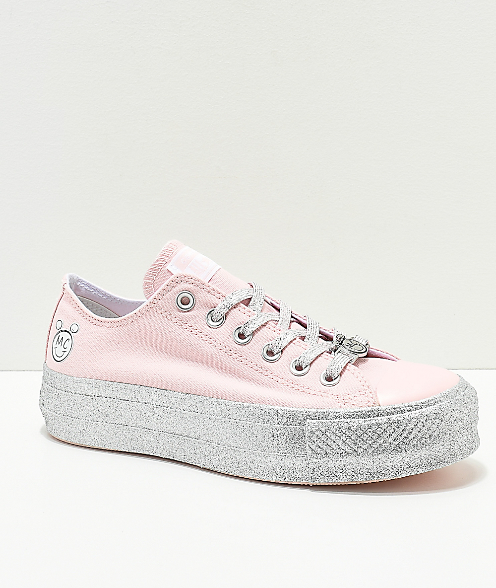 converse pink glitter sneakers